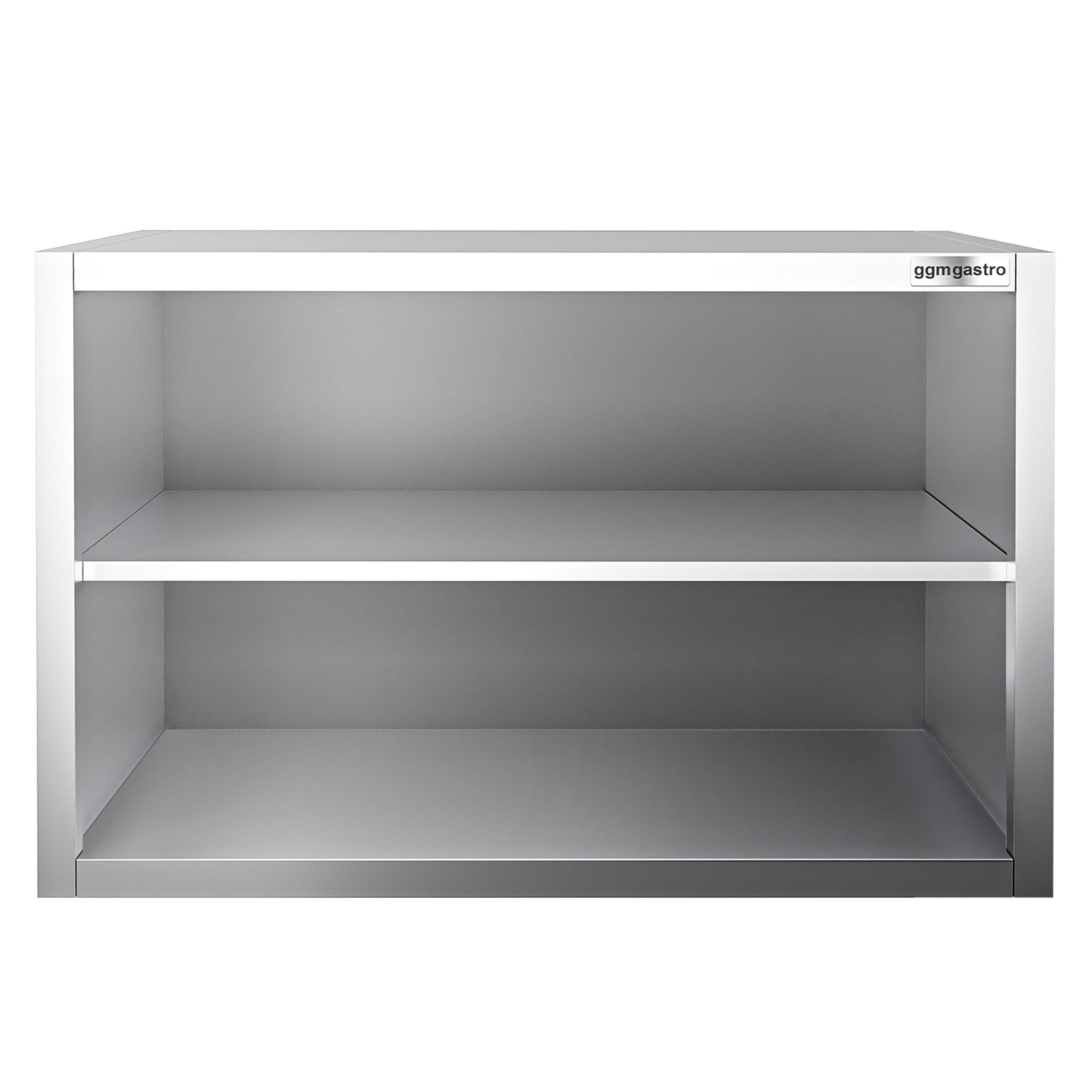 Armoire murale en acier inoxydable ECO - 800x400mm - sans portes (ouvert) - 650mm de haut