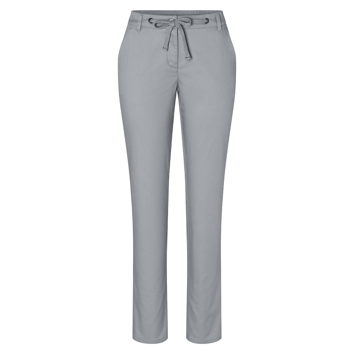 (6 pièces) KARLOWSKY | Pantalon chino femme stretch moderne - Gris Acier - Taille : 48