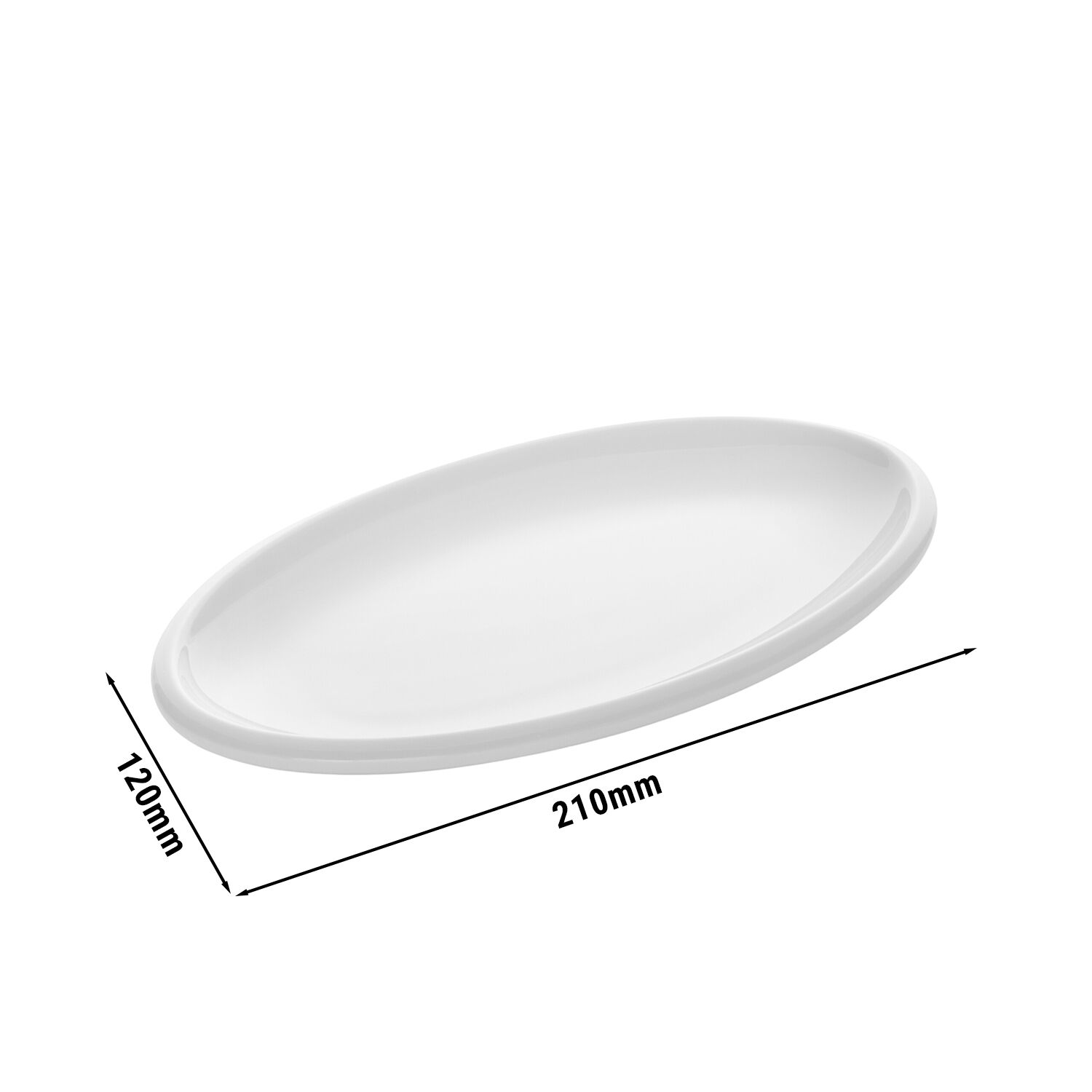 (6 sztuk) WMF | SYNERGY – Talerz – owalny – 210 x 120 mm