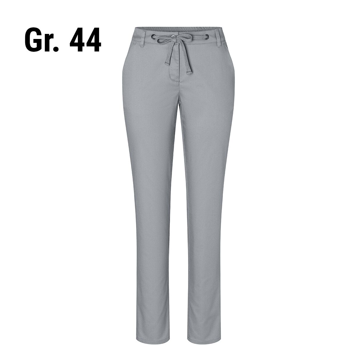 (6 pièces) KARLOWSKY | Pantalon chino femme stretch moderne - Gris Acier - Taille : 44