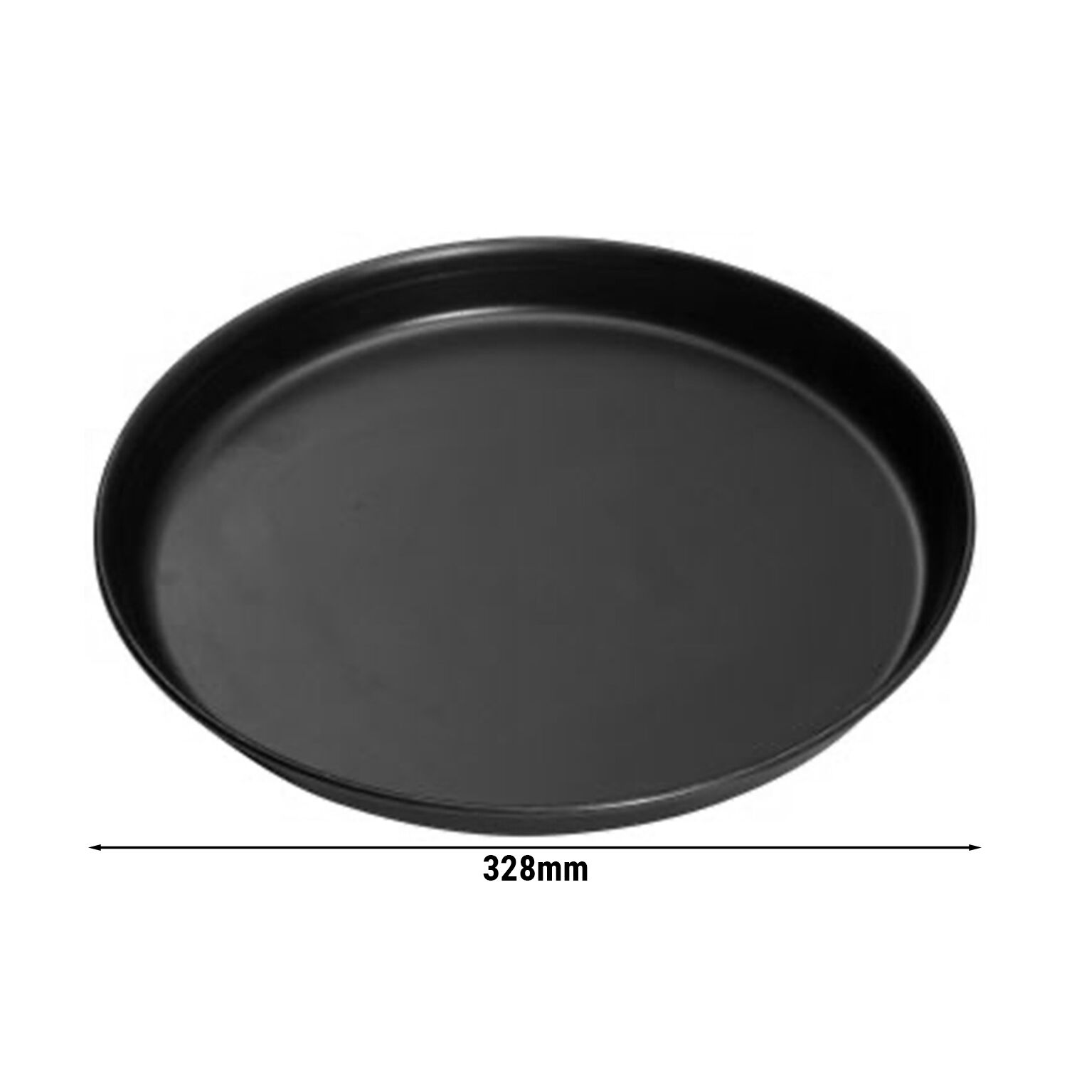 Plaque à pizza - tôle noire - Ø 330 mm