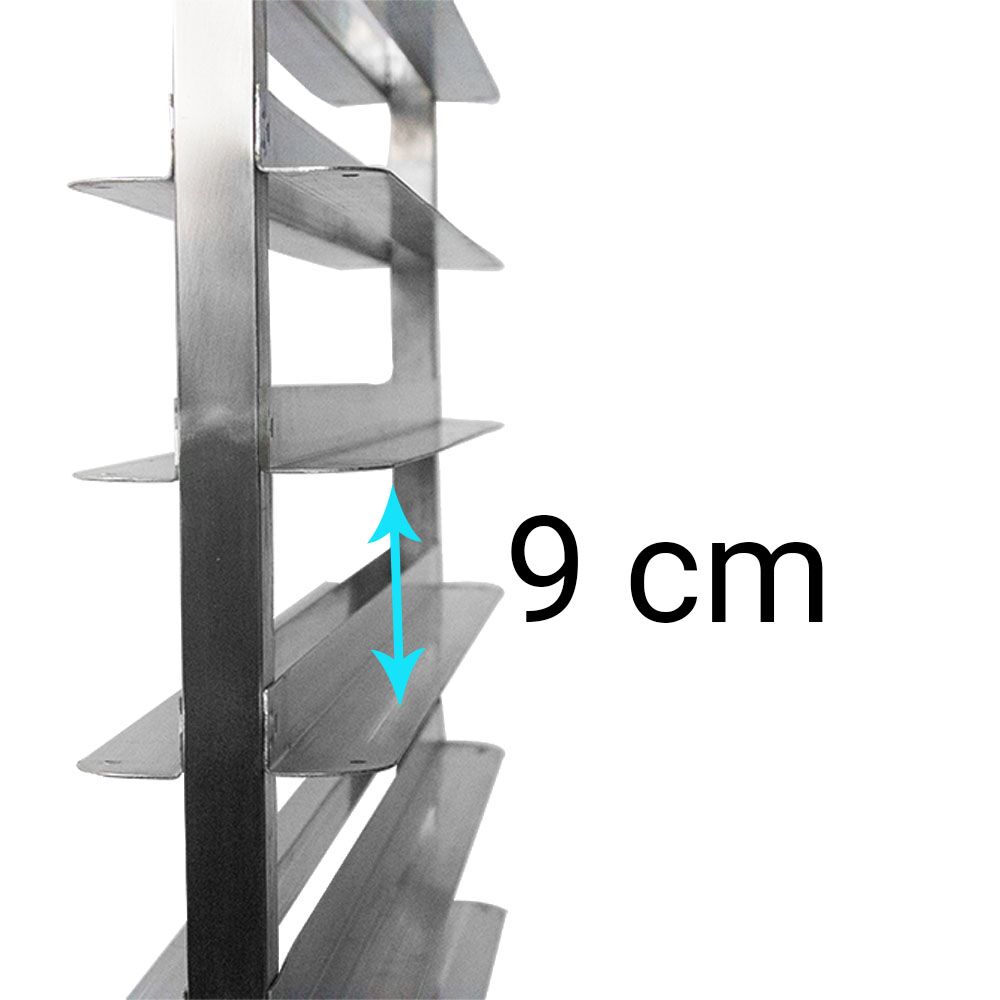 Tablettwagen - doppelt - für 30 Tabletts EN 600x400 - mit leisen Rollen
