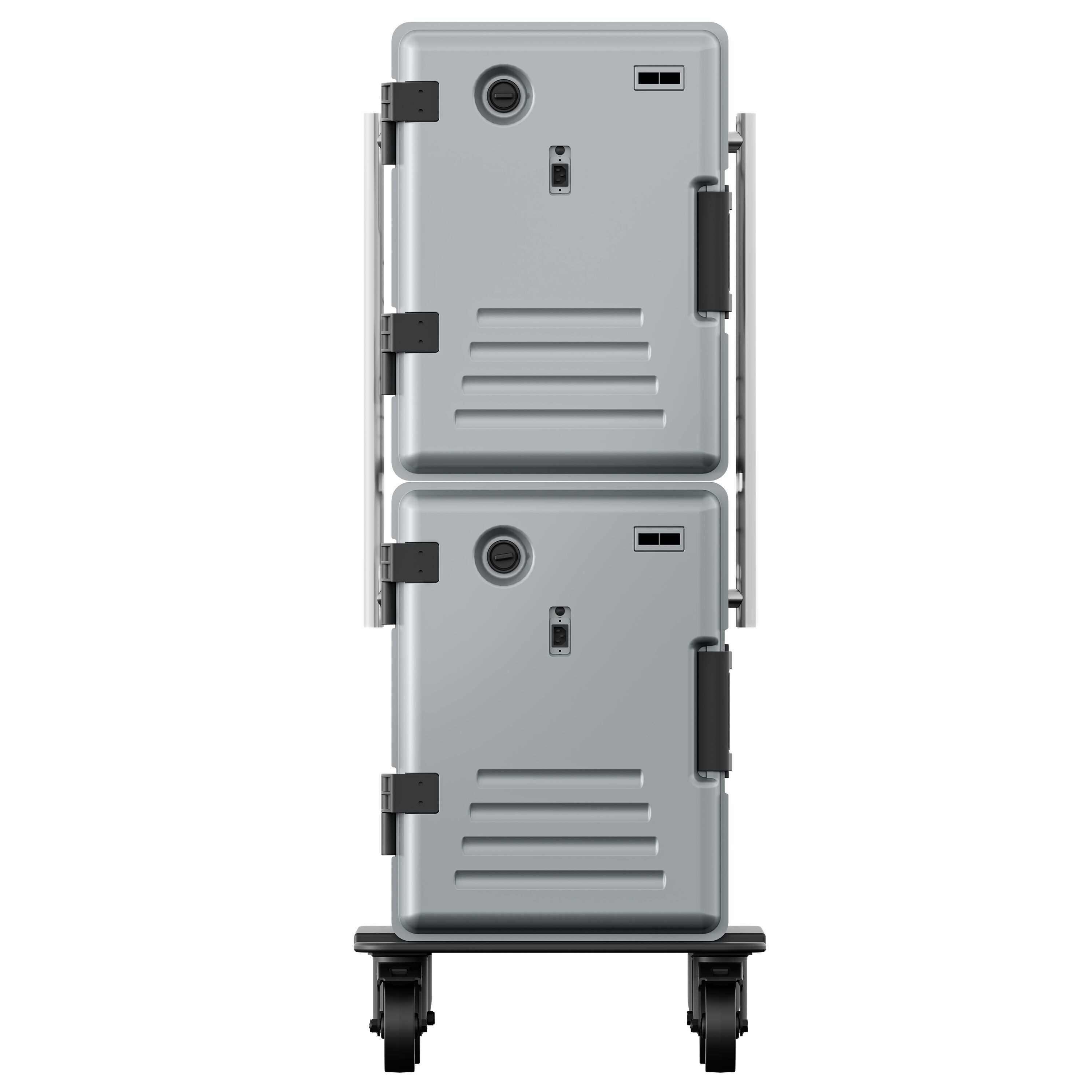 Thermobox - Chargement par l’avant - GN 1/1 - 2x 83L - 550x710x1410mm - chauffant - pour 24x GN 1/1