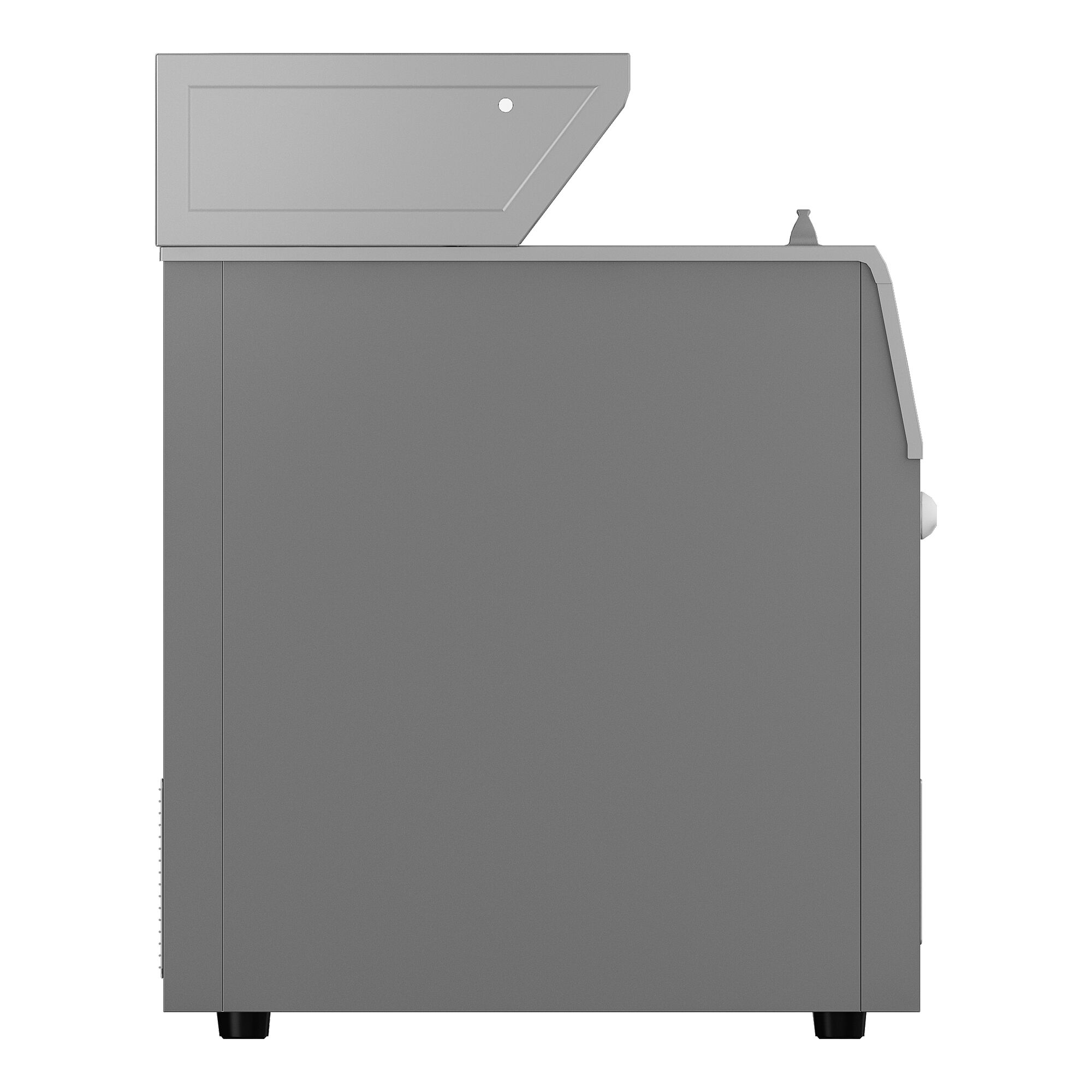 Îlot de congélation pour supermarché - 2104x850mm - 646 L - Couvercles coulissants en verre - Gris