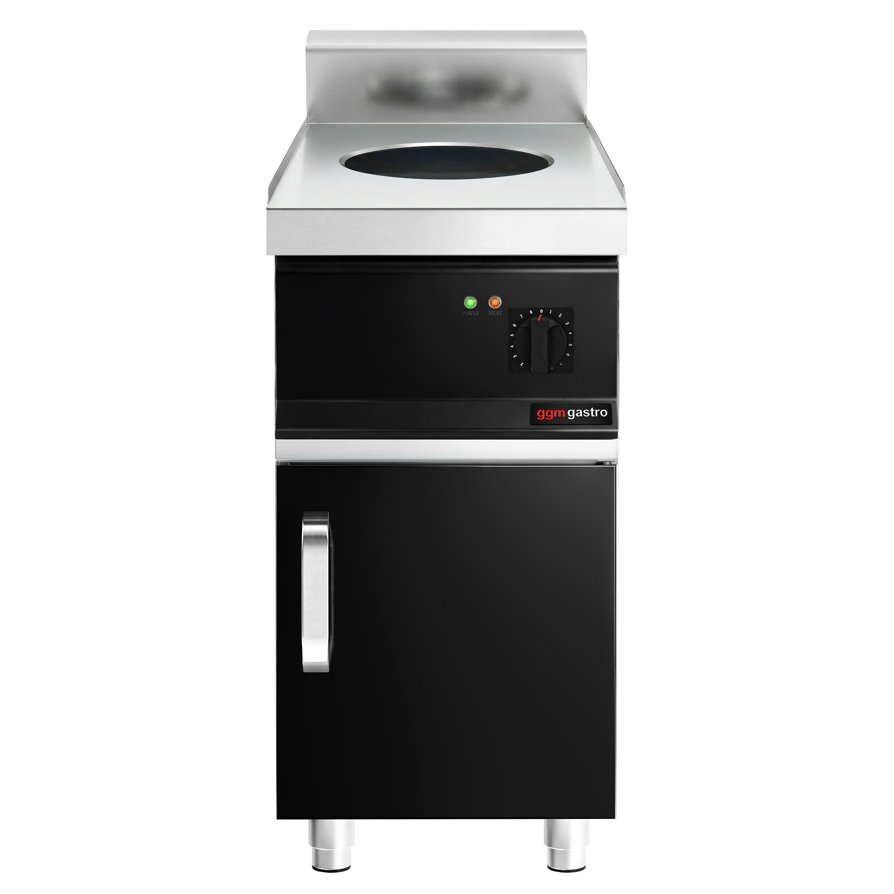 Wok à induction - 3,5 kW - incl. soubassement avec 1 porte