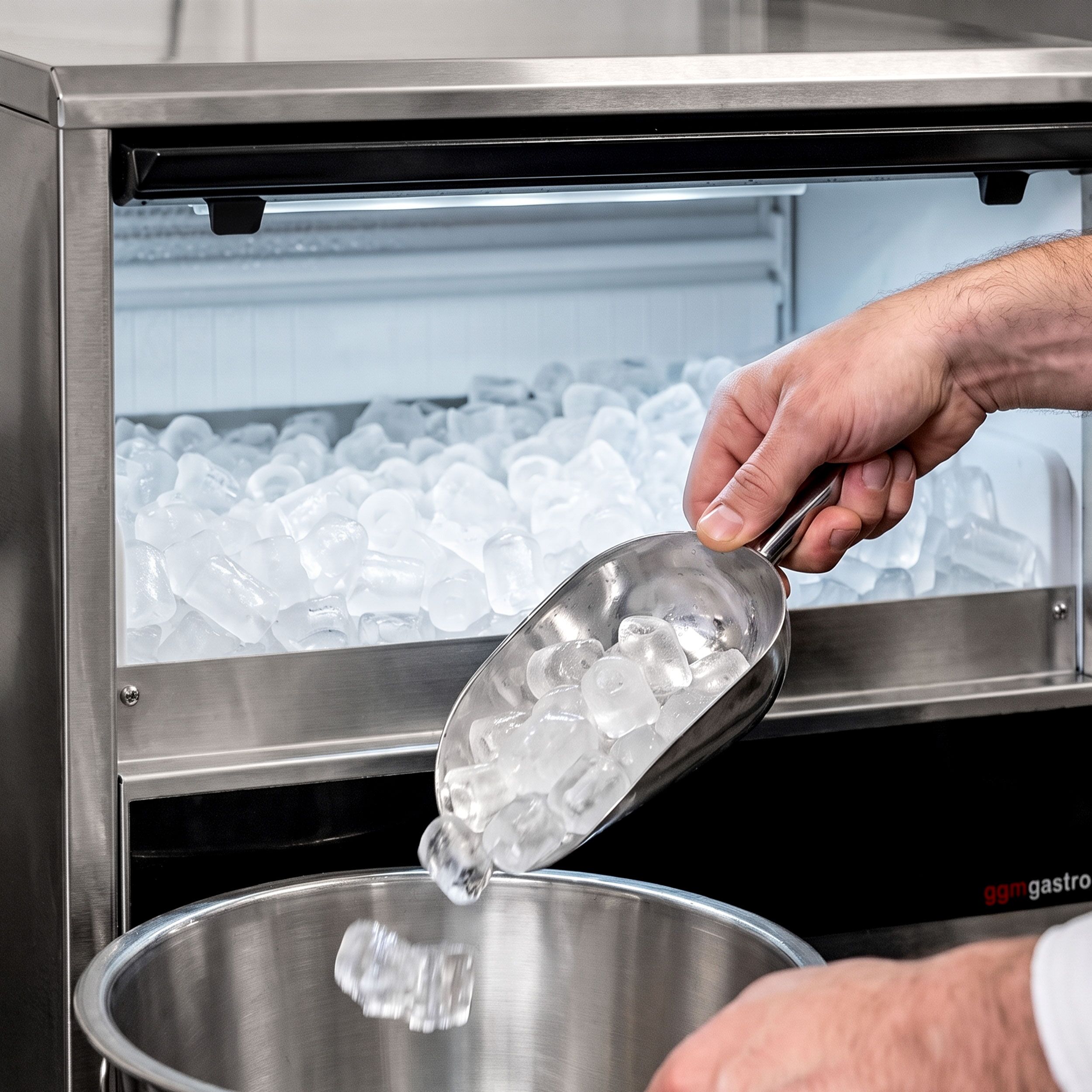 Commercial Ice Machine - Bullet - 57 kg/24 h - with Drain Pump