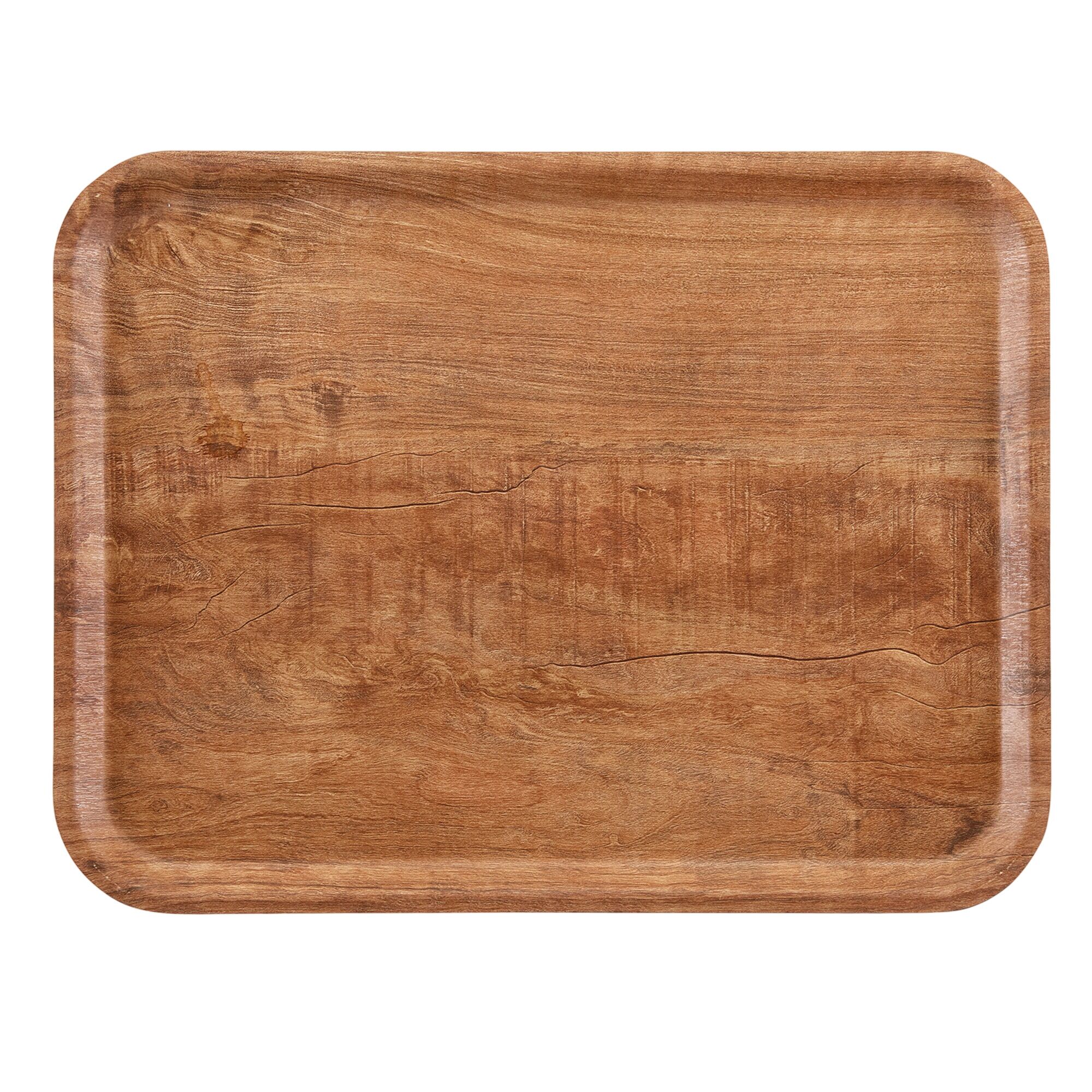 (24 stuks) CAMBRO | MADEIRA - Laminaat dienblad - rechthoekig - 360x460mm - houteffect - olijfbruin