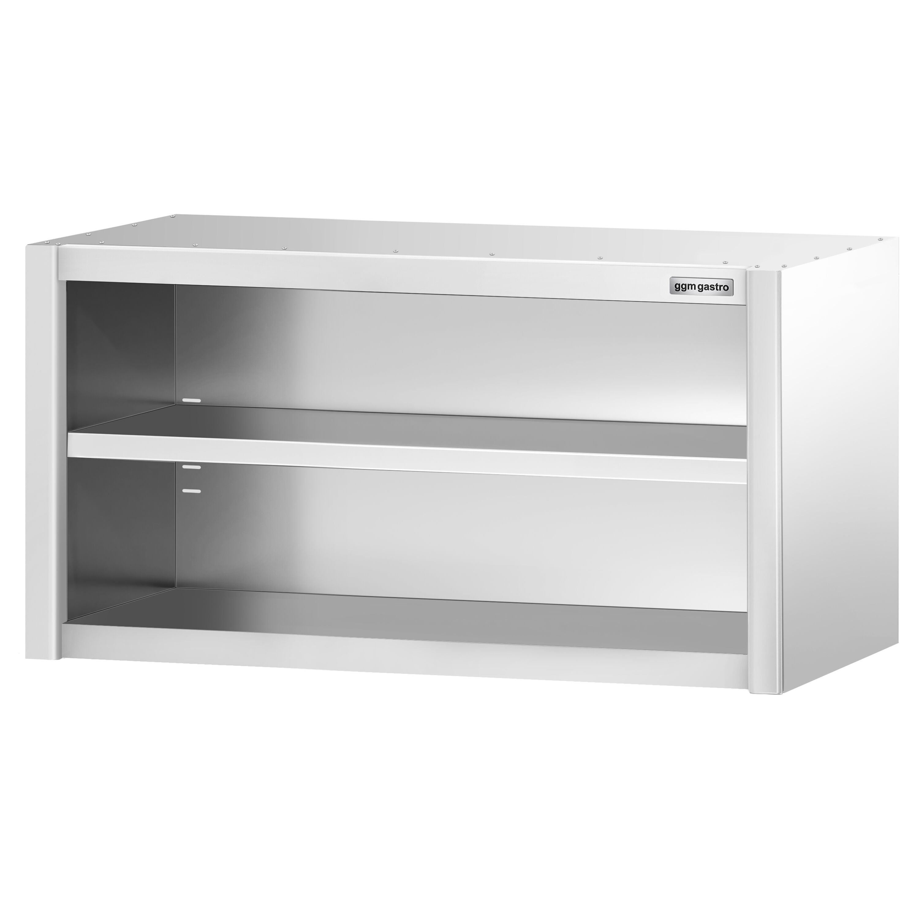 Armoire murale en acier inoxydable PREMIUM - 1200x400mm - sans portes (ouvert) - 650mm de haut