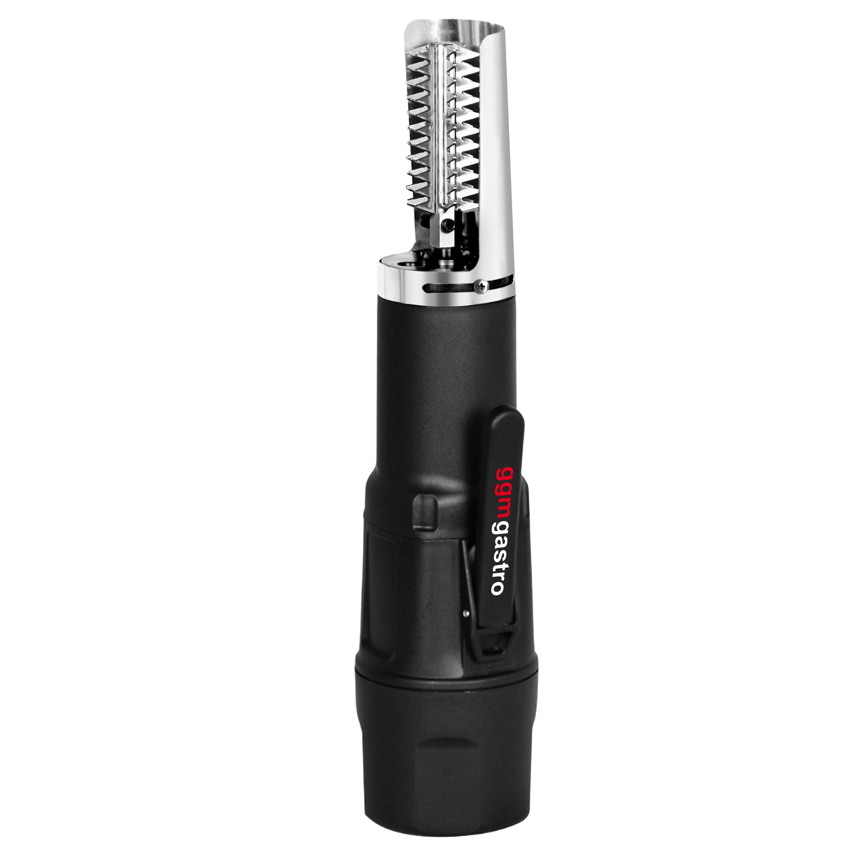 Écailleuse à poisson électrique - 75W - 230V - sur batterie + adaptateur secteur - Inox + Plastique