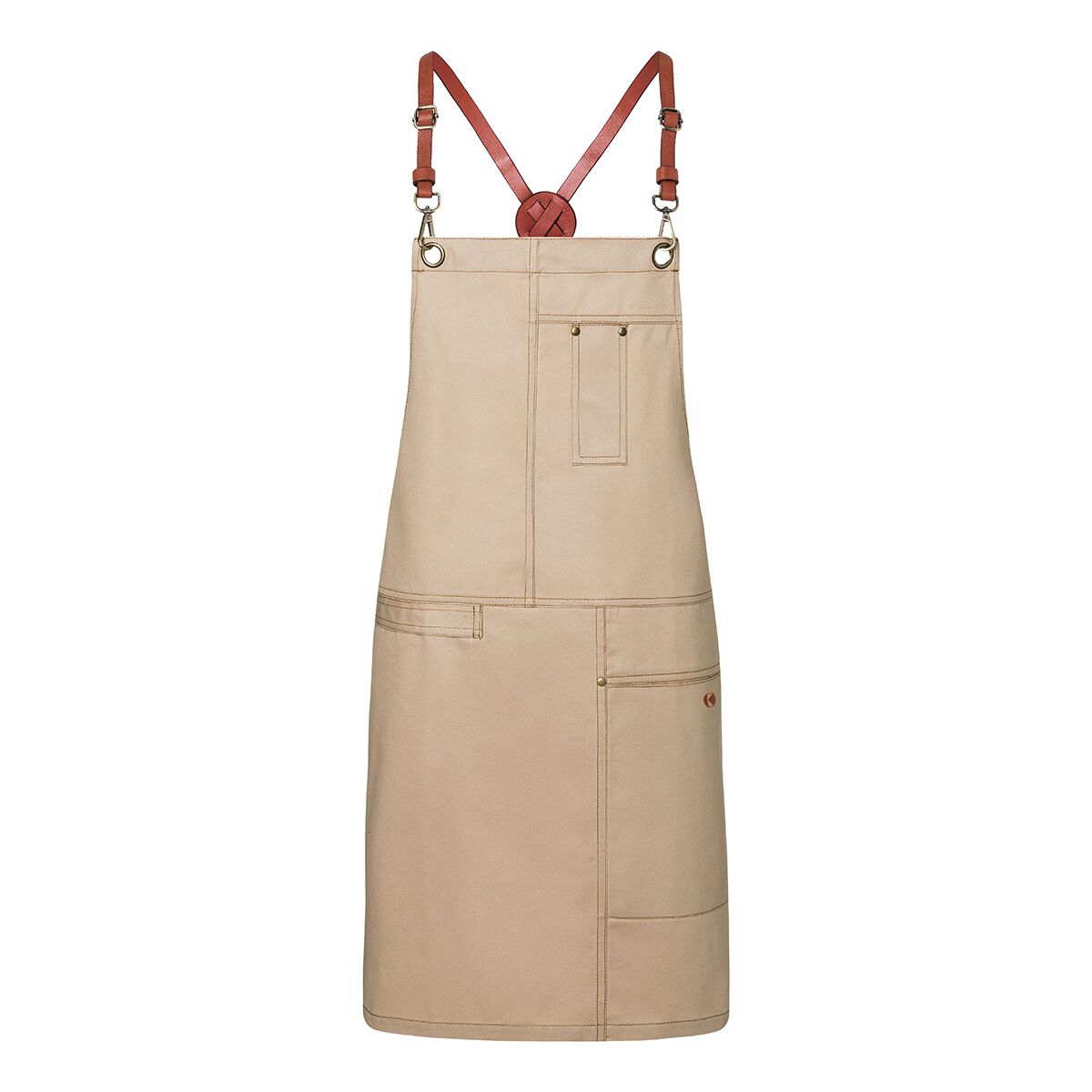 (6 pièces) KARLOWSKY | Tablier à bavette Urban X-Style - Beige