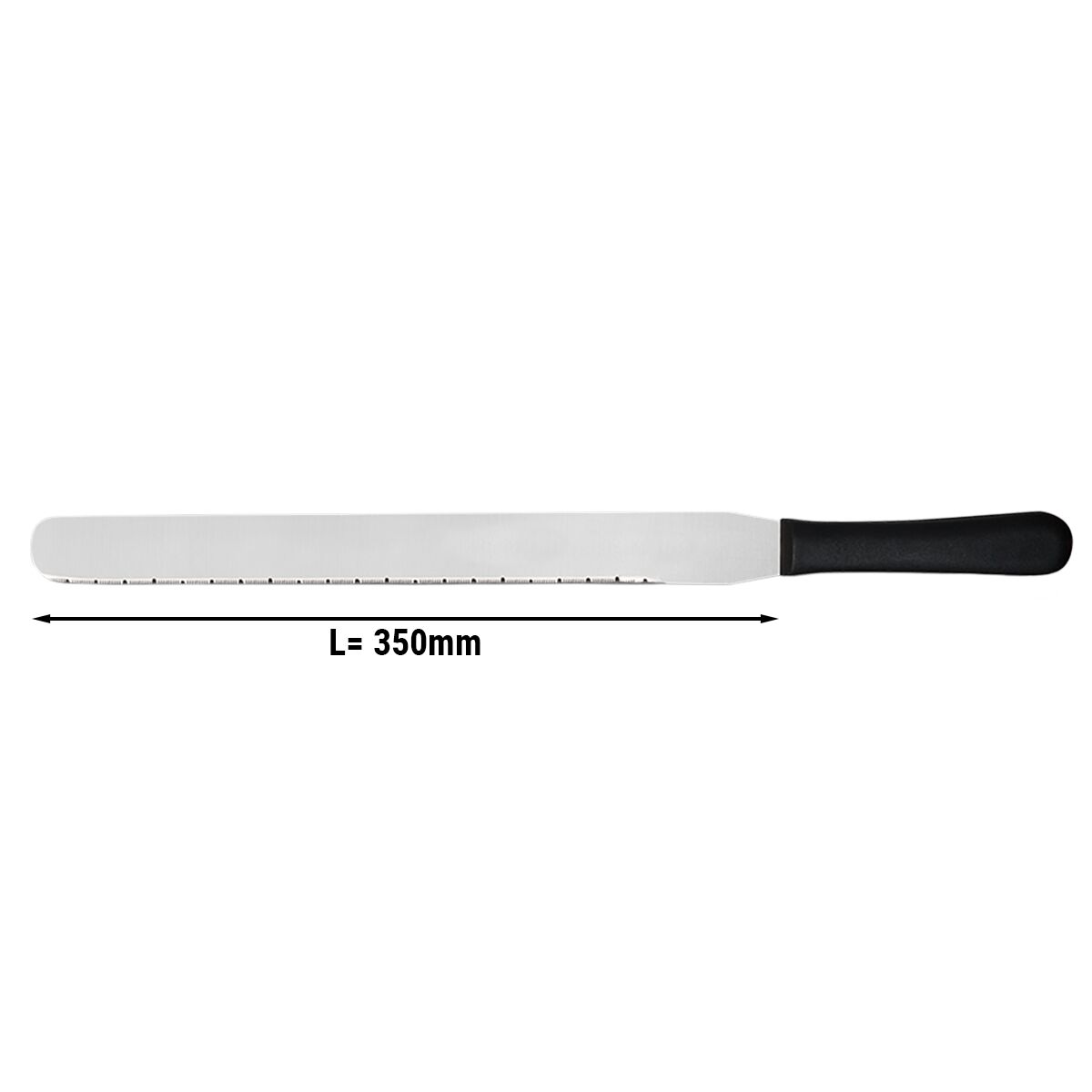 Konditormesser - Klinge: 350mm - Wellenschliff