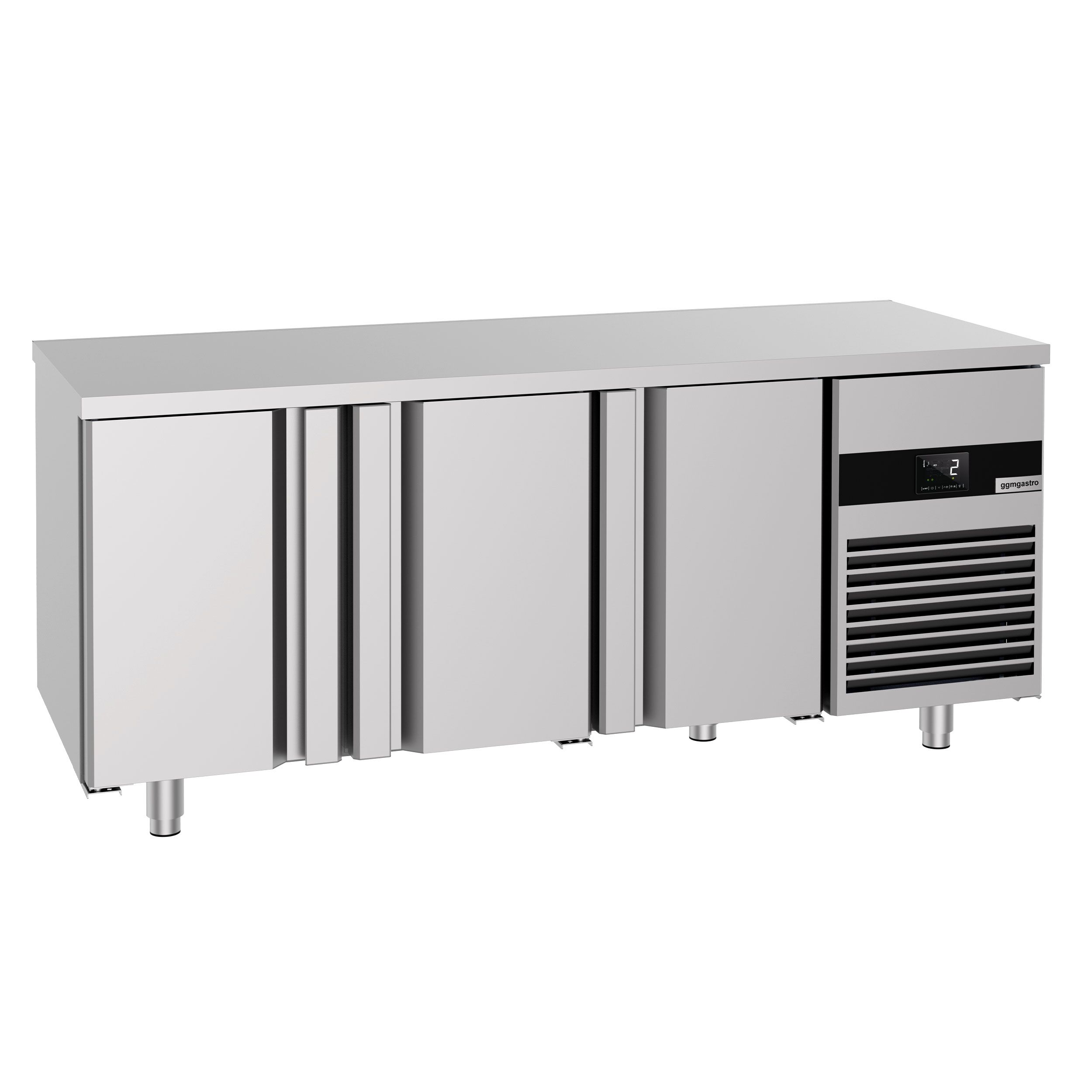 Table réfrigérée de boulangerie PREMIUM - 2100x800 mm - avec 3 portes