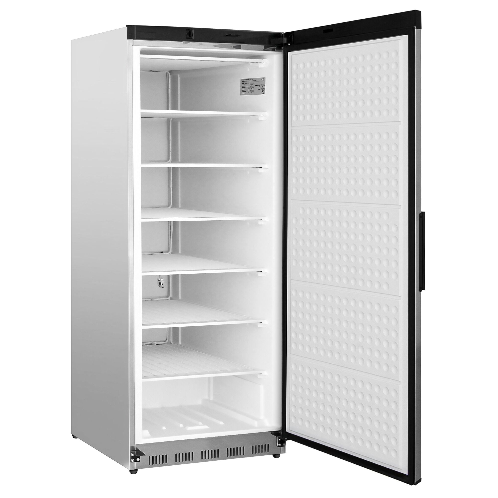 Frysskåp i rostfritt stål PREMIUM - 600 l - −25/−10 °C - 1 dörr - 6 hyllor