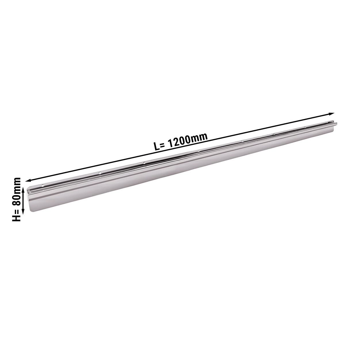 Bonglist - Rostfritt stål - 1200 mm
