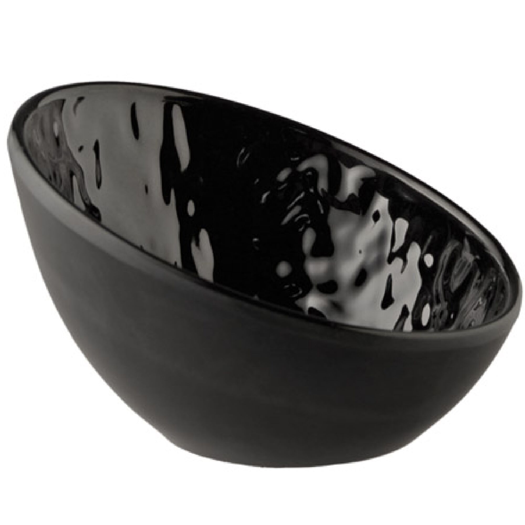 (6 pièces) Coupelles à sauce - TAO - Melamine - 70 ml - rond - 105 x 100 mm - Noir