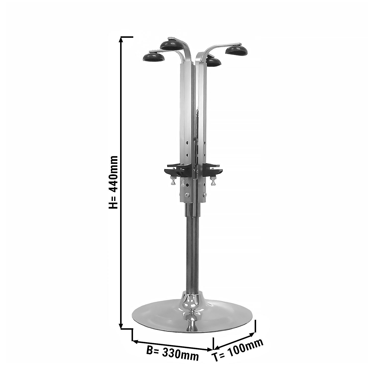 Flaschenhalter - 445x330x95mm - Aluminium