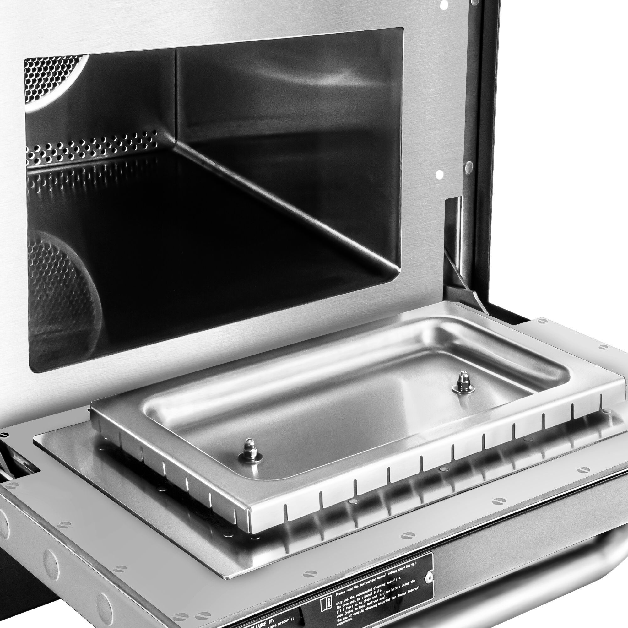 Speedofen - 3,5 kW - Edelstahl - inkl. Pizzablech, Korb, Antihaft-Blech | 80% schnelleres Garen