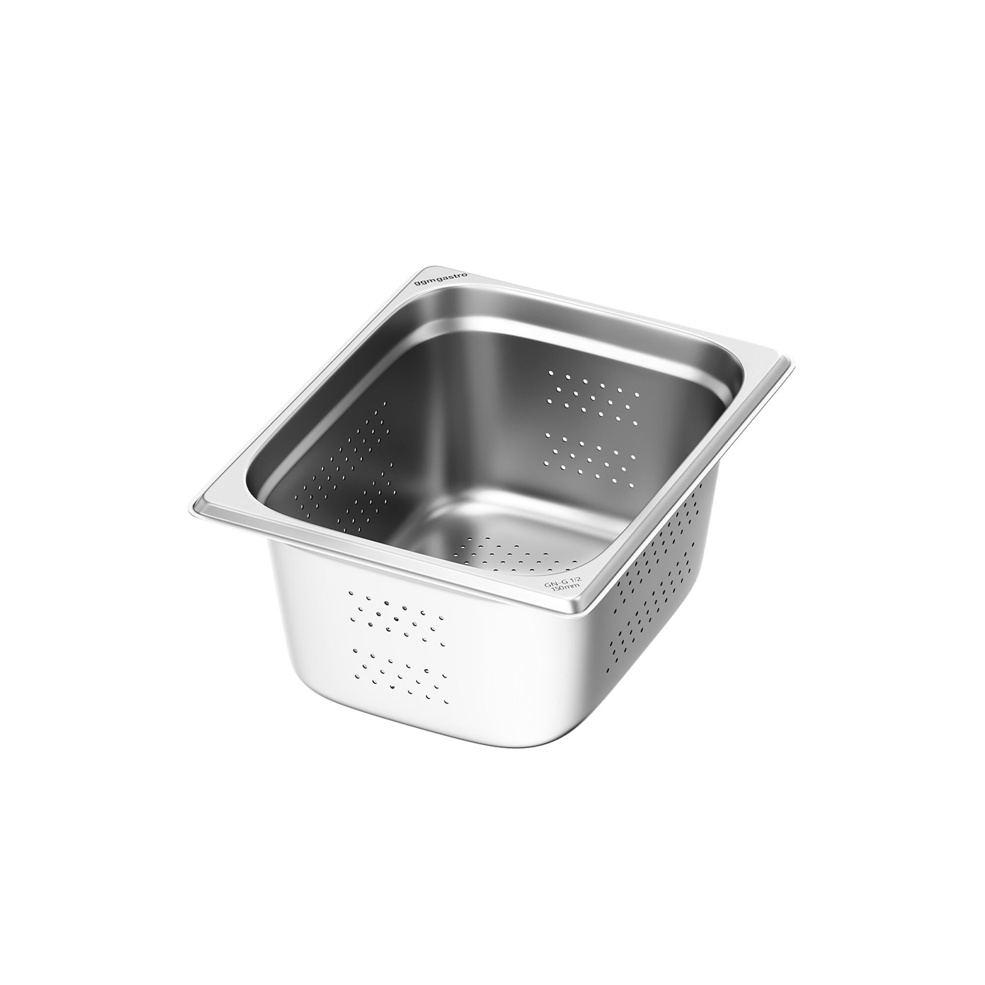 Récipient en inox GN 1/2 - perforé - Hauteur : 150mm