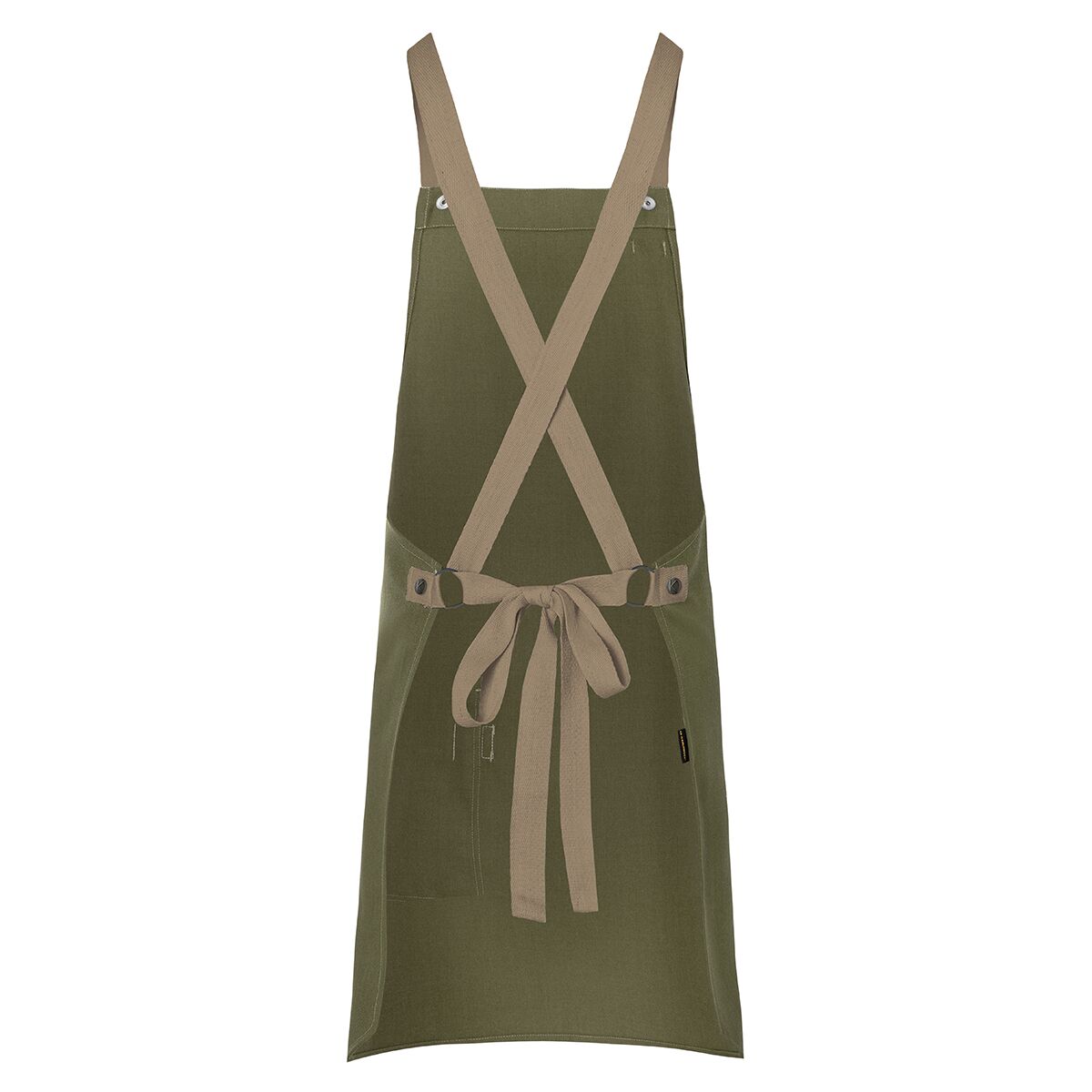 (6 pièces) KARLOWSKY | Tablier à bavette Urban-Look - Vert mousse