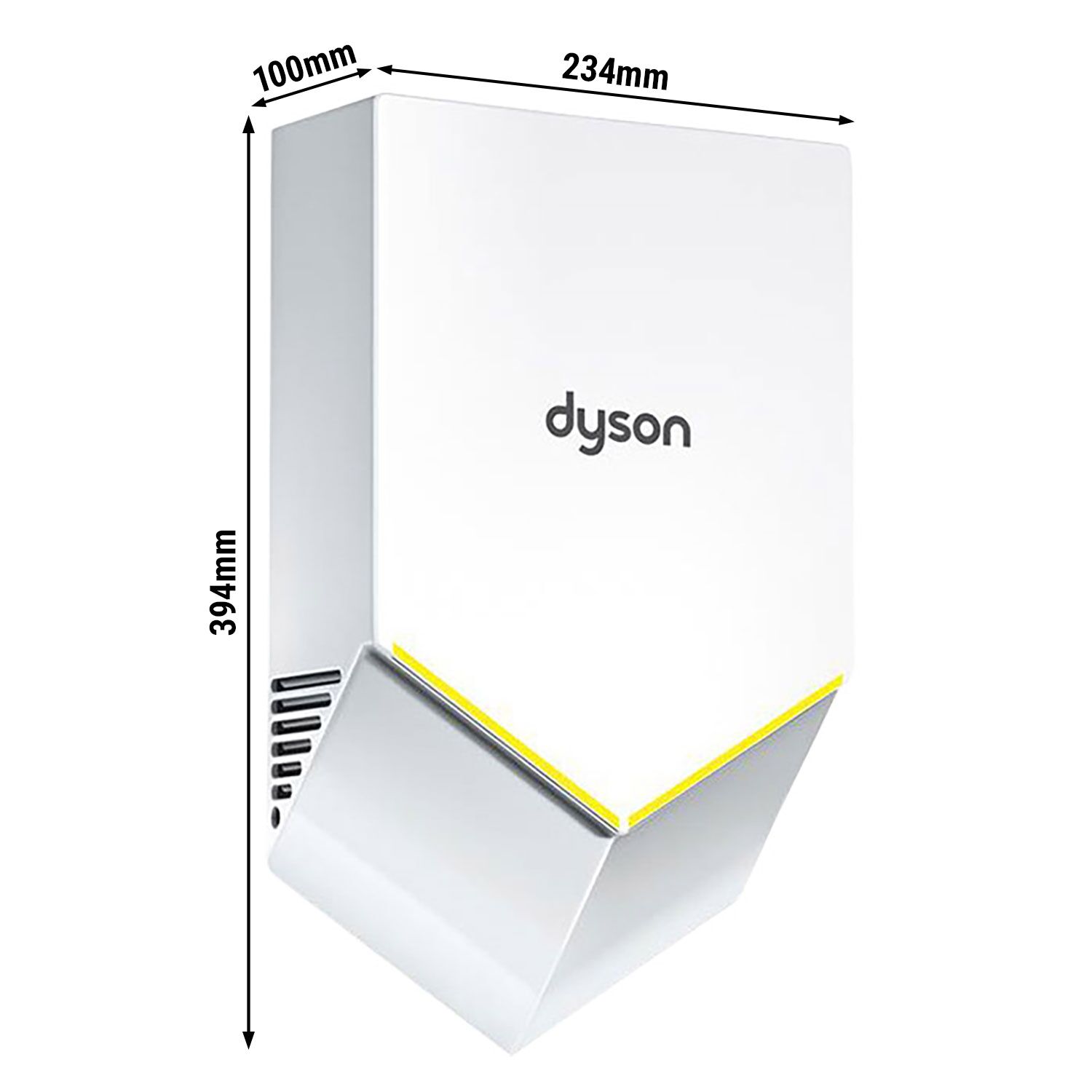 (2 pièces) DYSON | AIRBLADE V - Sèche-mains avec capteur infrarouge - Blanc