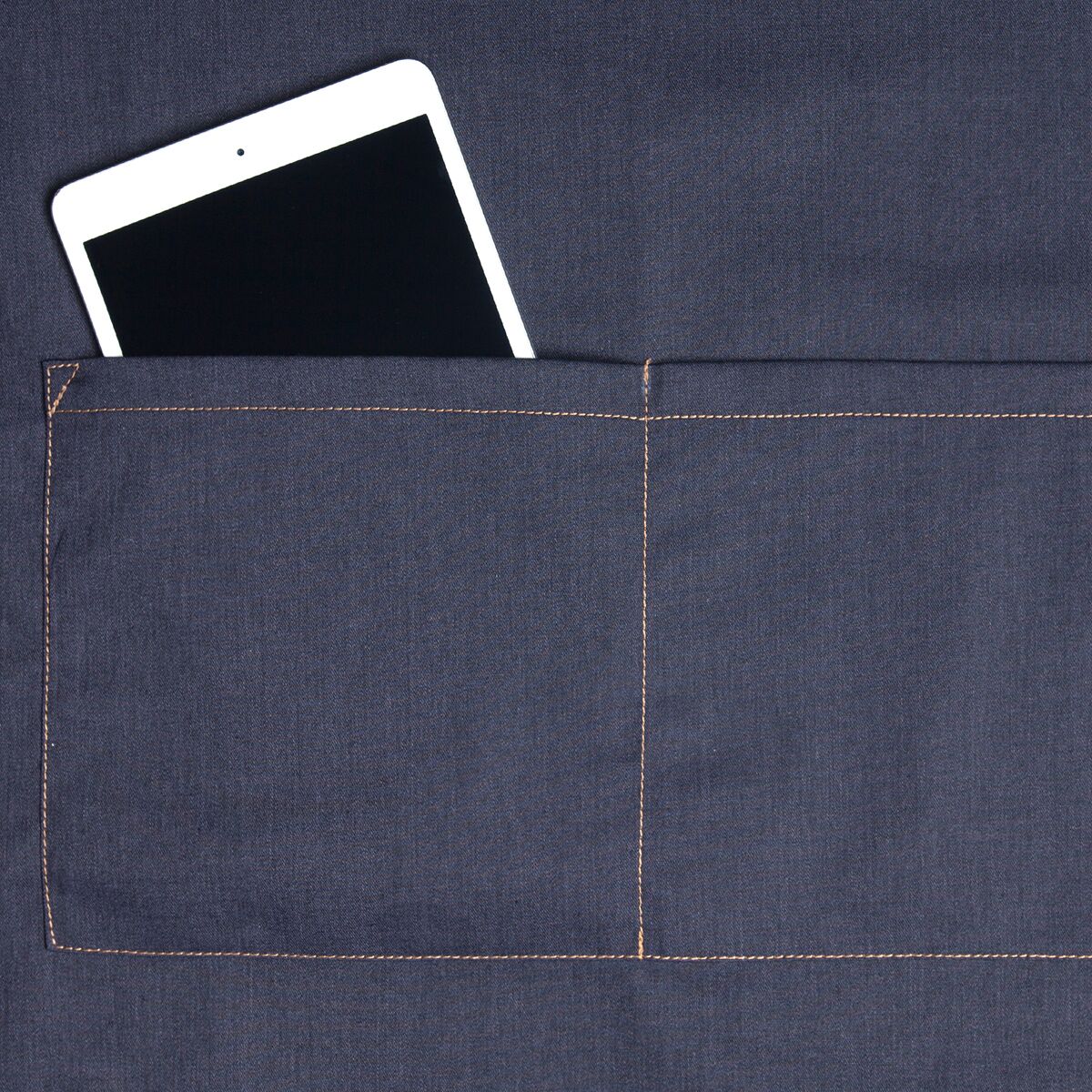(6 pièces) KARLOWSKY | Tablier à bavette style jeans - Vintage Black