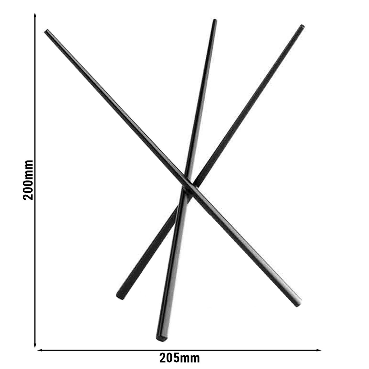 Support de buffet - ASIA PLUS - inox - Hauteur : 200 mm