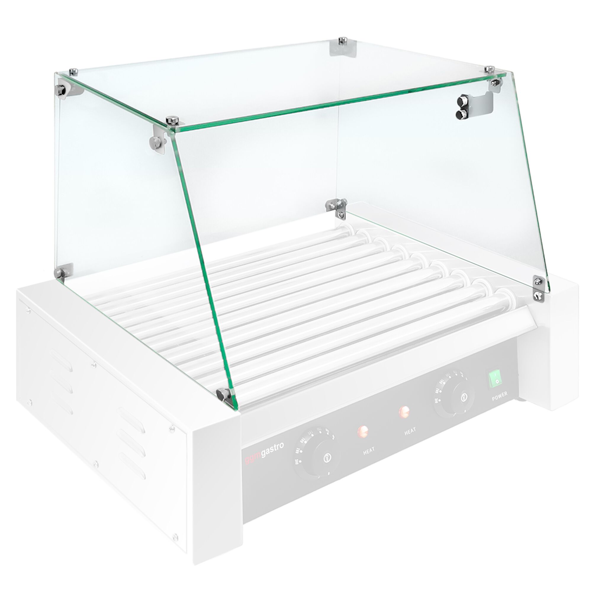 Glasaufsats för korvgrill - 460x400x250 mm - glas - transparent - passar till HDGJ9N