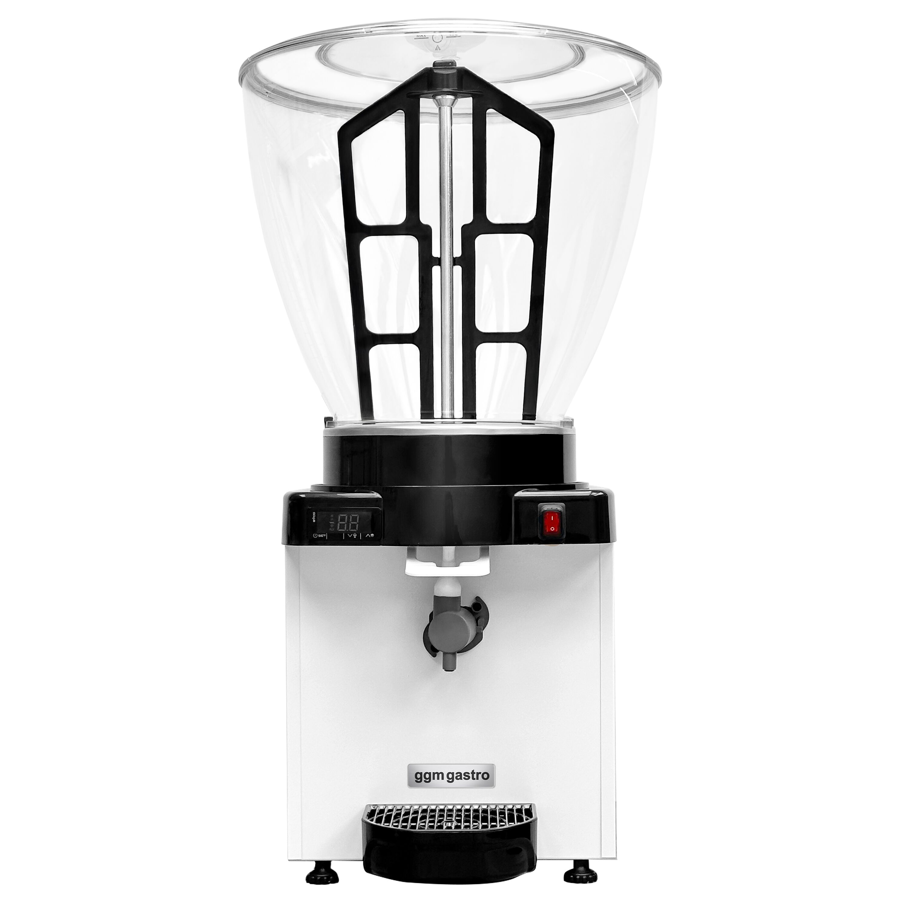 Distributeur d’ayran - Réfrigéré - 40 L - 750W - pour ayran moussant - Blanc
