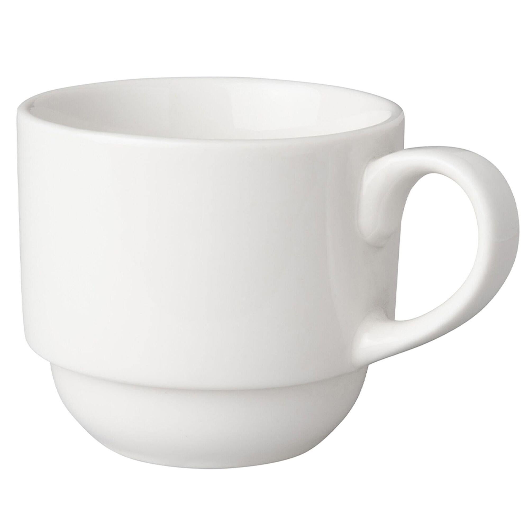 (6 pièces) BUDGETLINE – Tasse à café Mammoet – 200 ml – Blanc