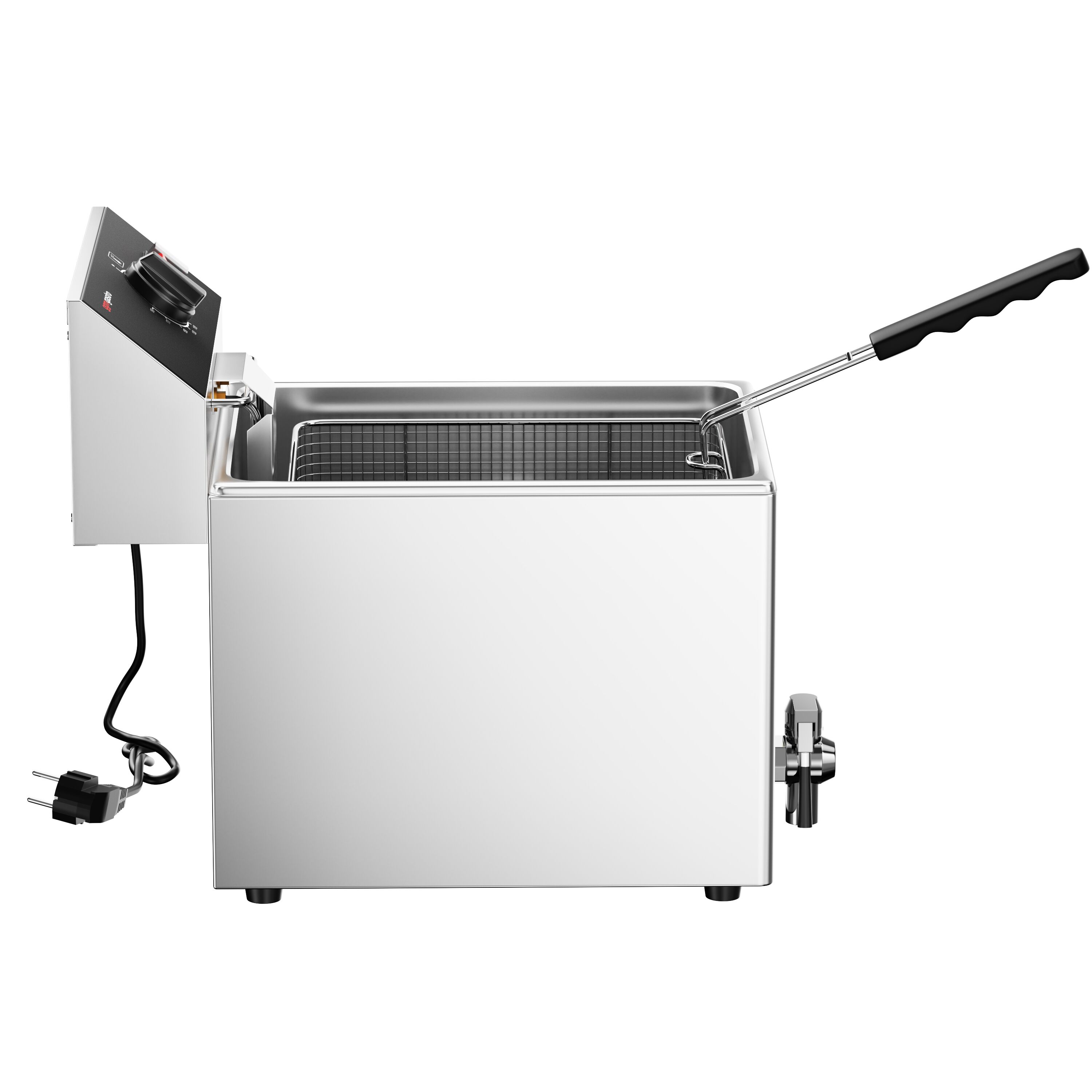 Friteuse électrique – 12 litres – 3,25 kW – avec robinet de vidange