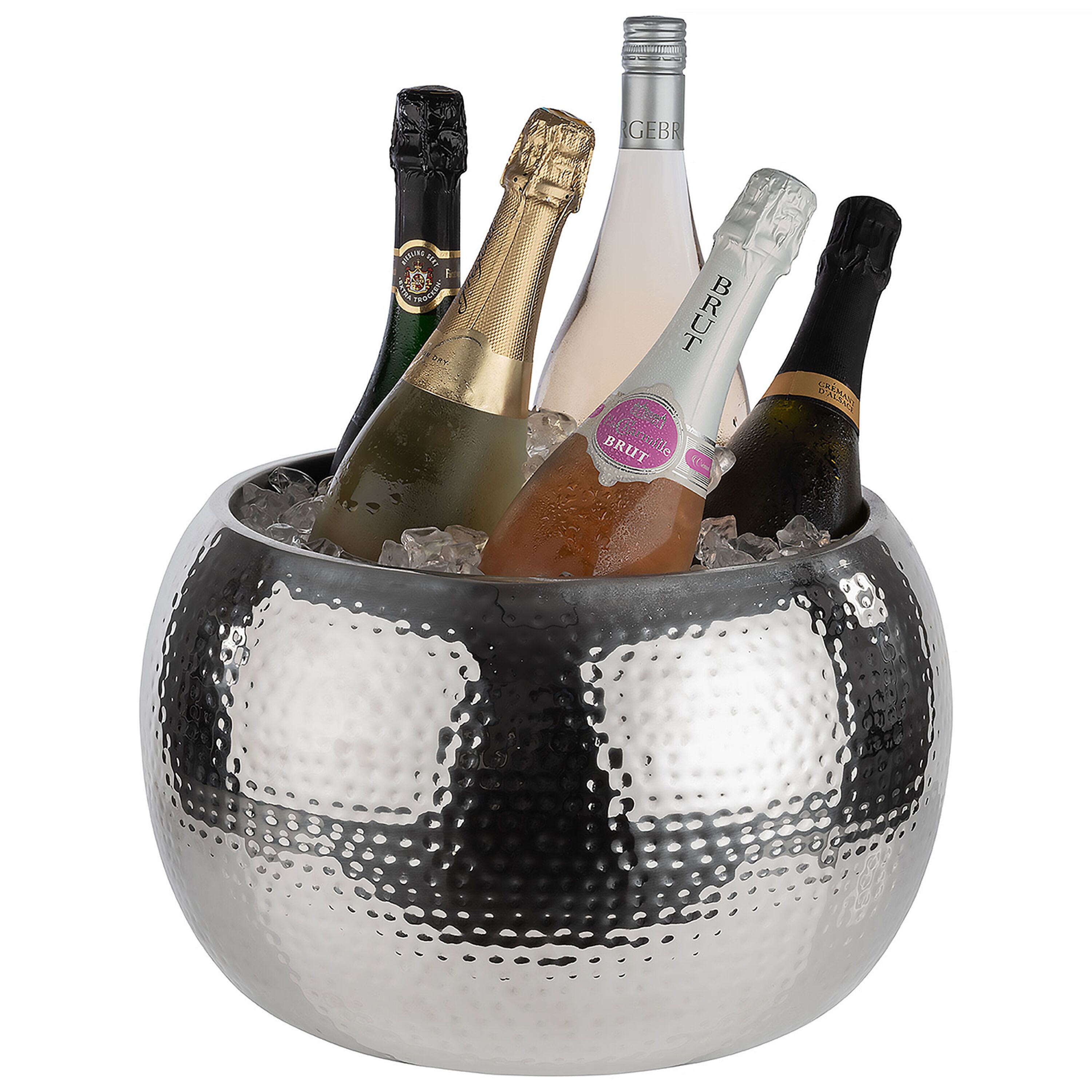 Vasque à bouteilles - BIG BOWL - Acier inoxydable 18/8 - 8 litres - Ø370mm - Hauteur:230mm