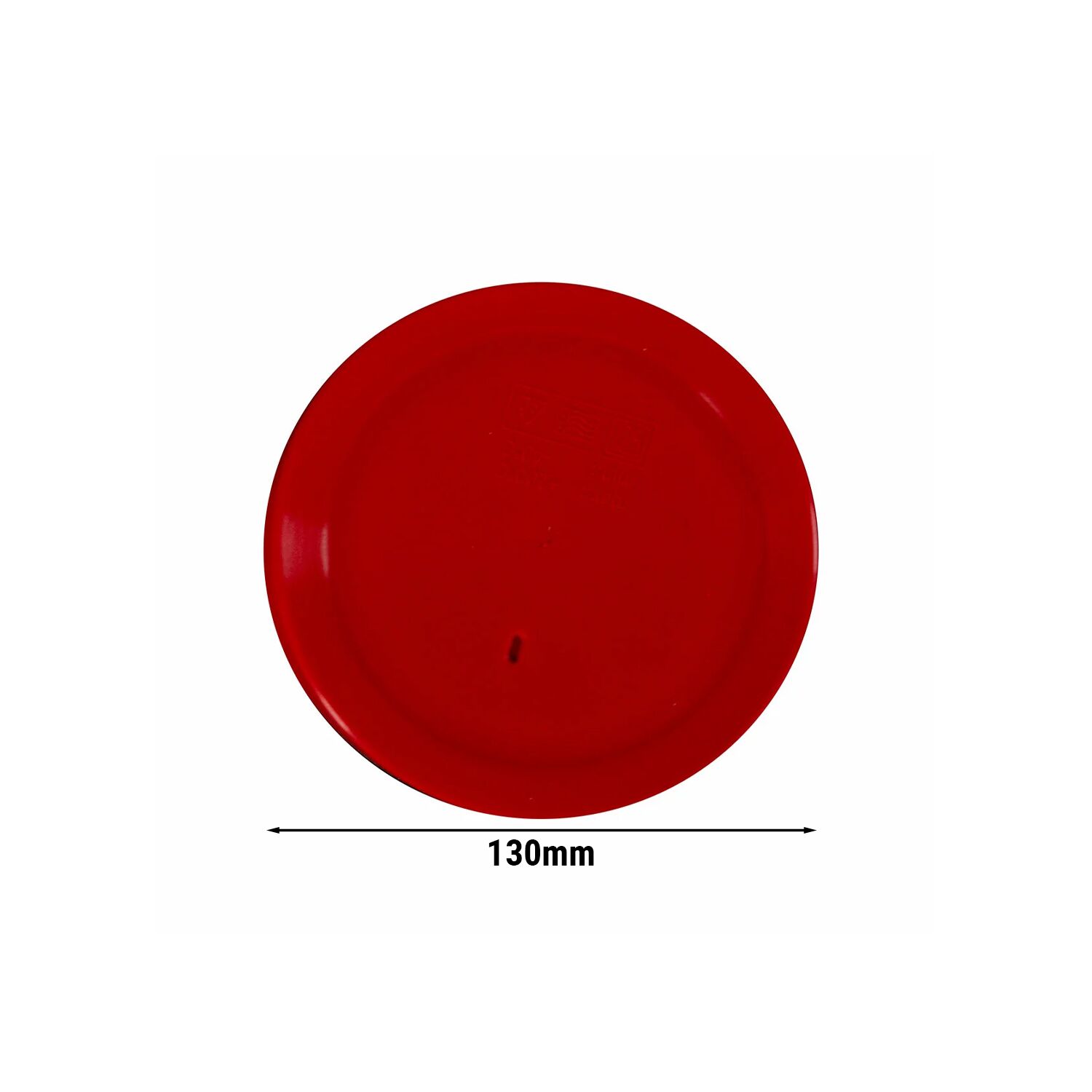 (100 pièces) THERMO FUTURE BOX | Couvercle en silicone pour bol d’accompagnement - 500 ml - Rond - Rouge