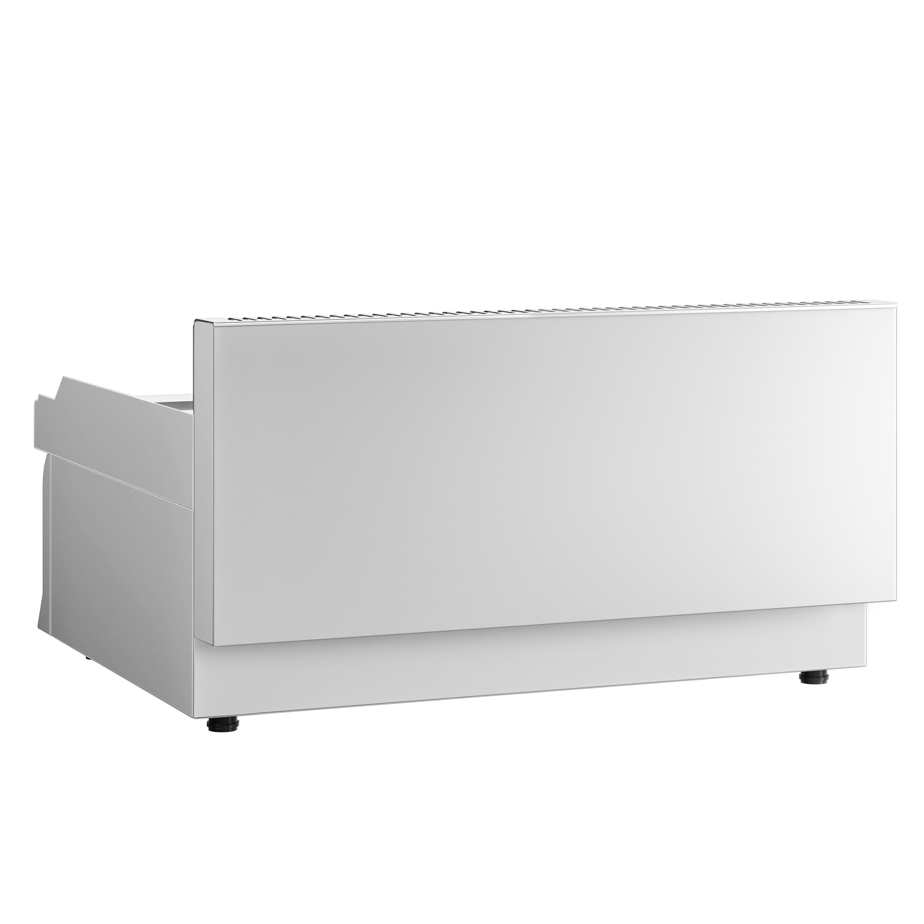 Plaque de cuisson électrique avec revêtement en chrome dur - 8 kW - lisse