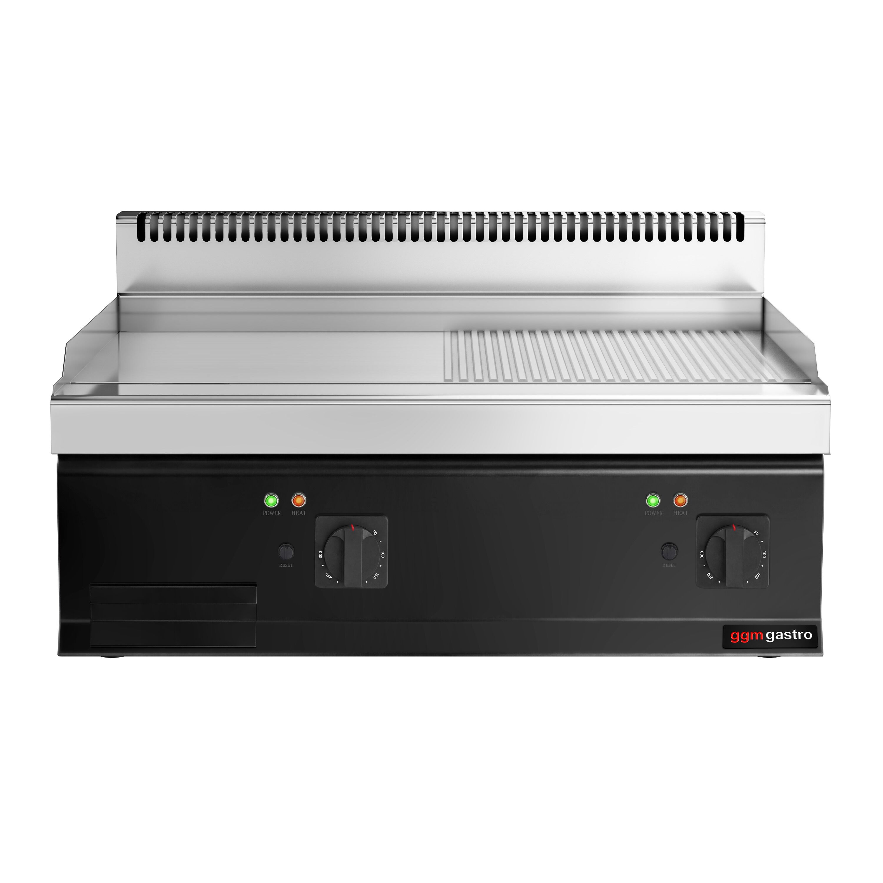 Plaque de cuisson électrique - 7,1 kW - lisse & rainurée