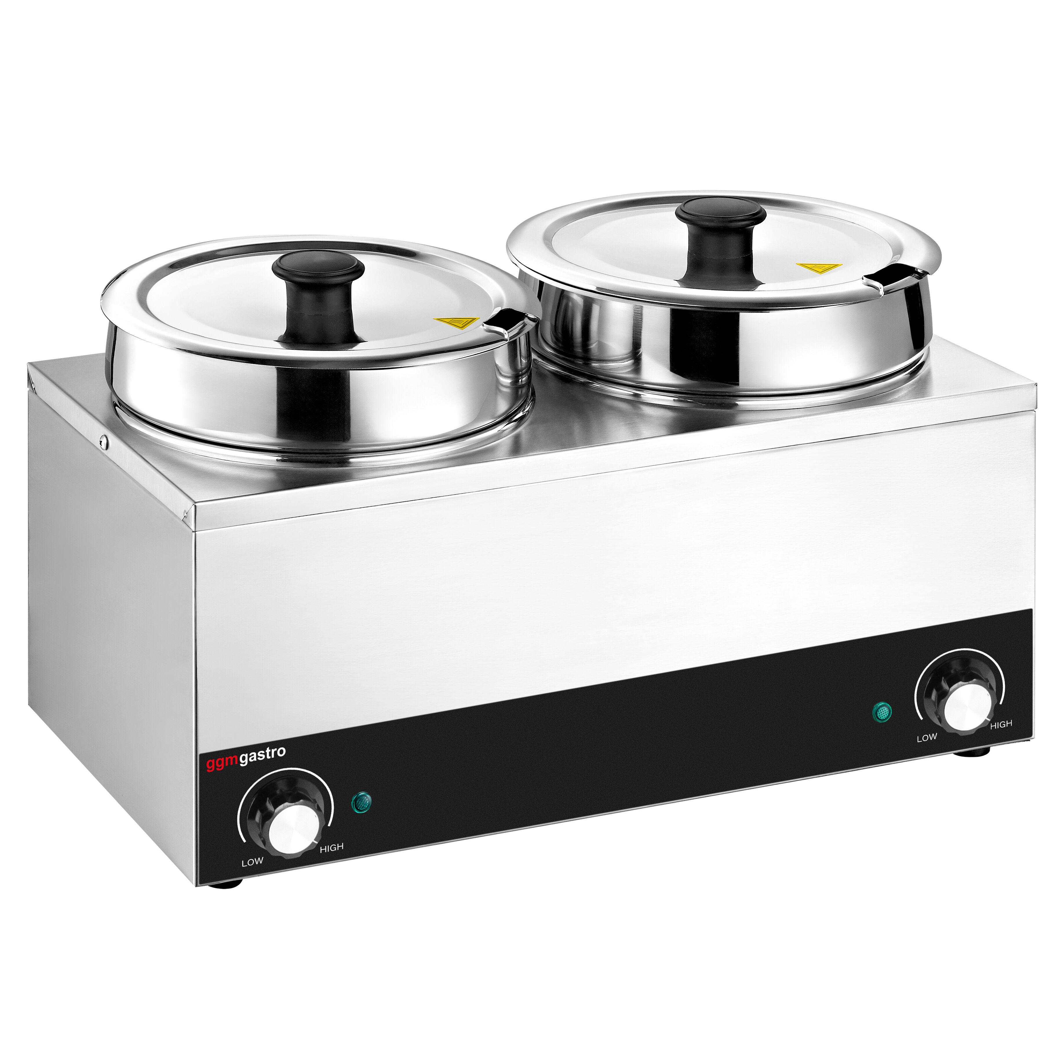 Bain-marie à sauce Inox PROFESSIONNEL - 2x6,5L (13,0L) - 400W