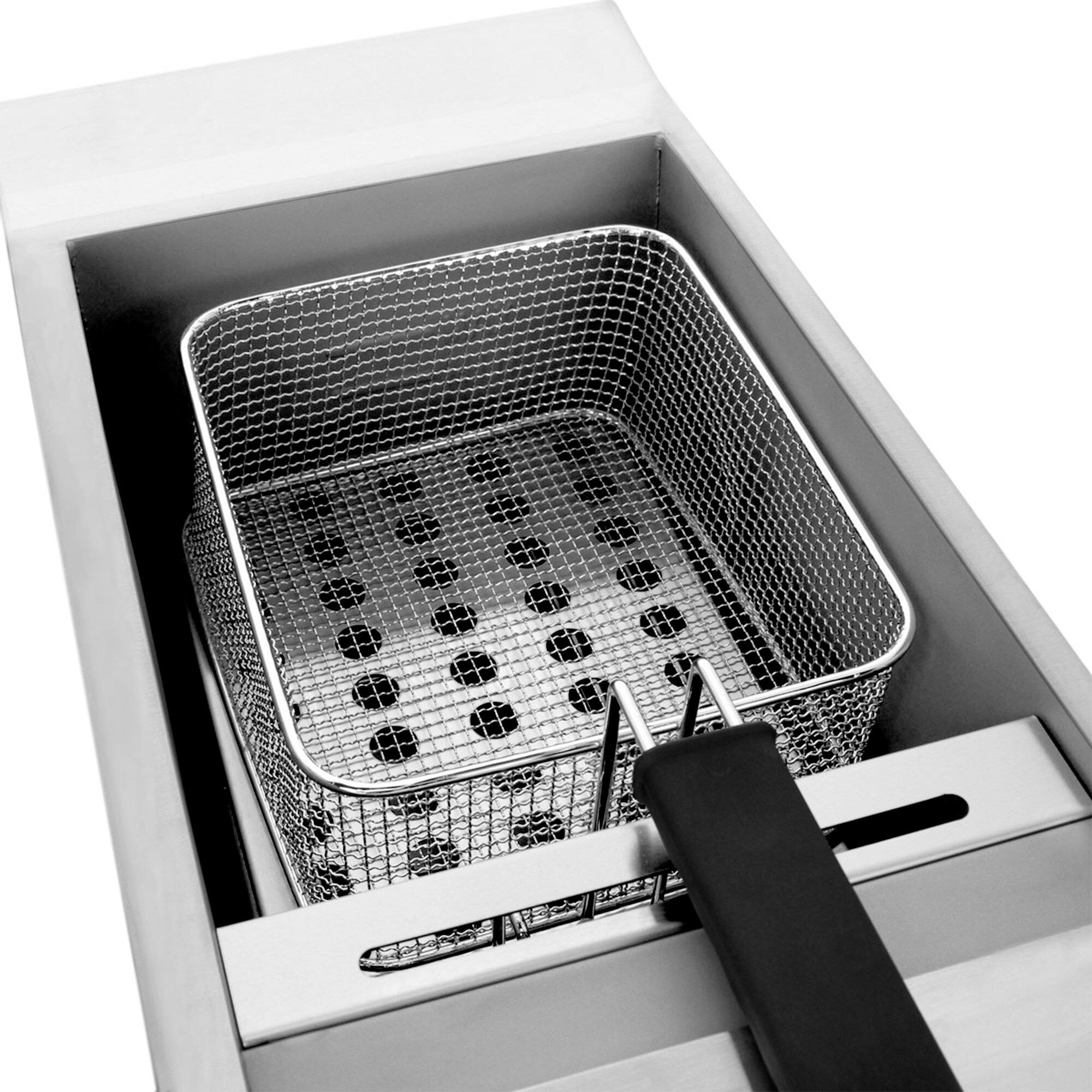 Friteuse électrique – 13 litres – 4,5 kW – avec robinet de vidange