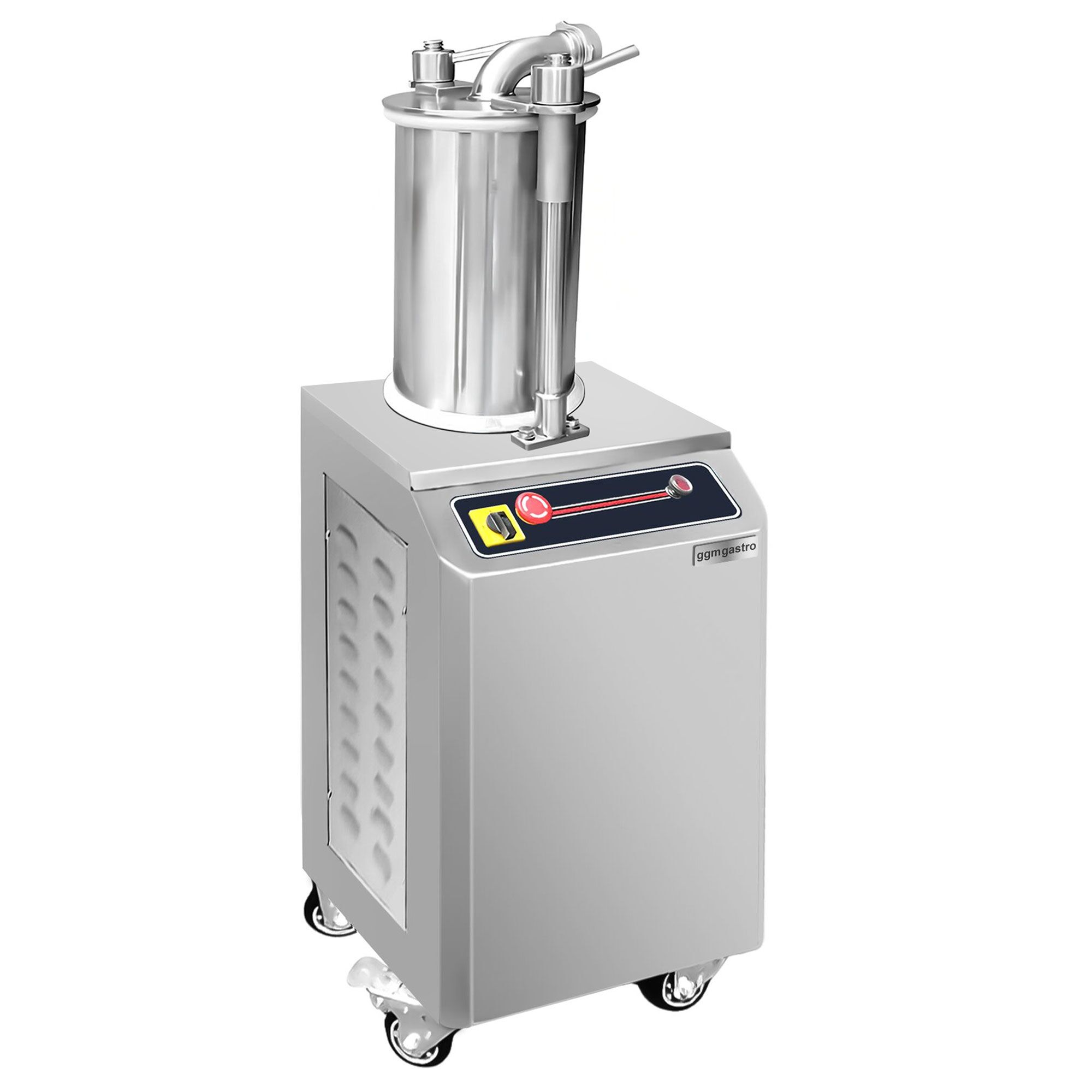 Commercial Hydraulic Sausage Filler - Vertical - 26L - 1.1kW - Stainless Steel - incl. 3 sausage-filler nozzles