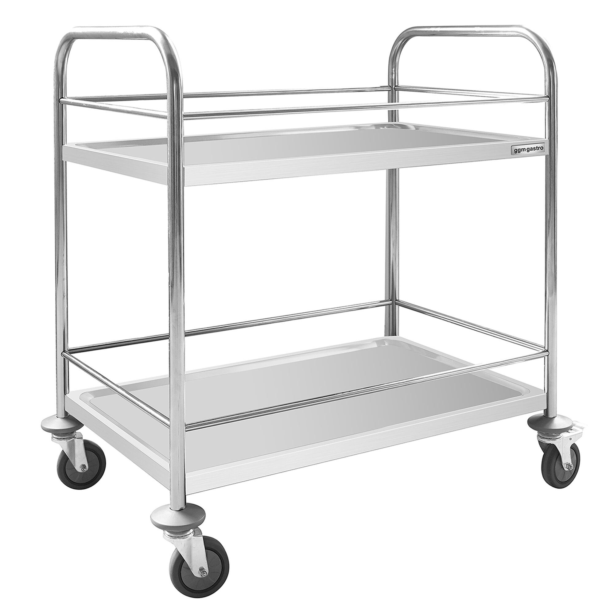 Chariot de service – 805x460 mm – avec 2 surfaces de rangement & renfort