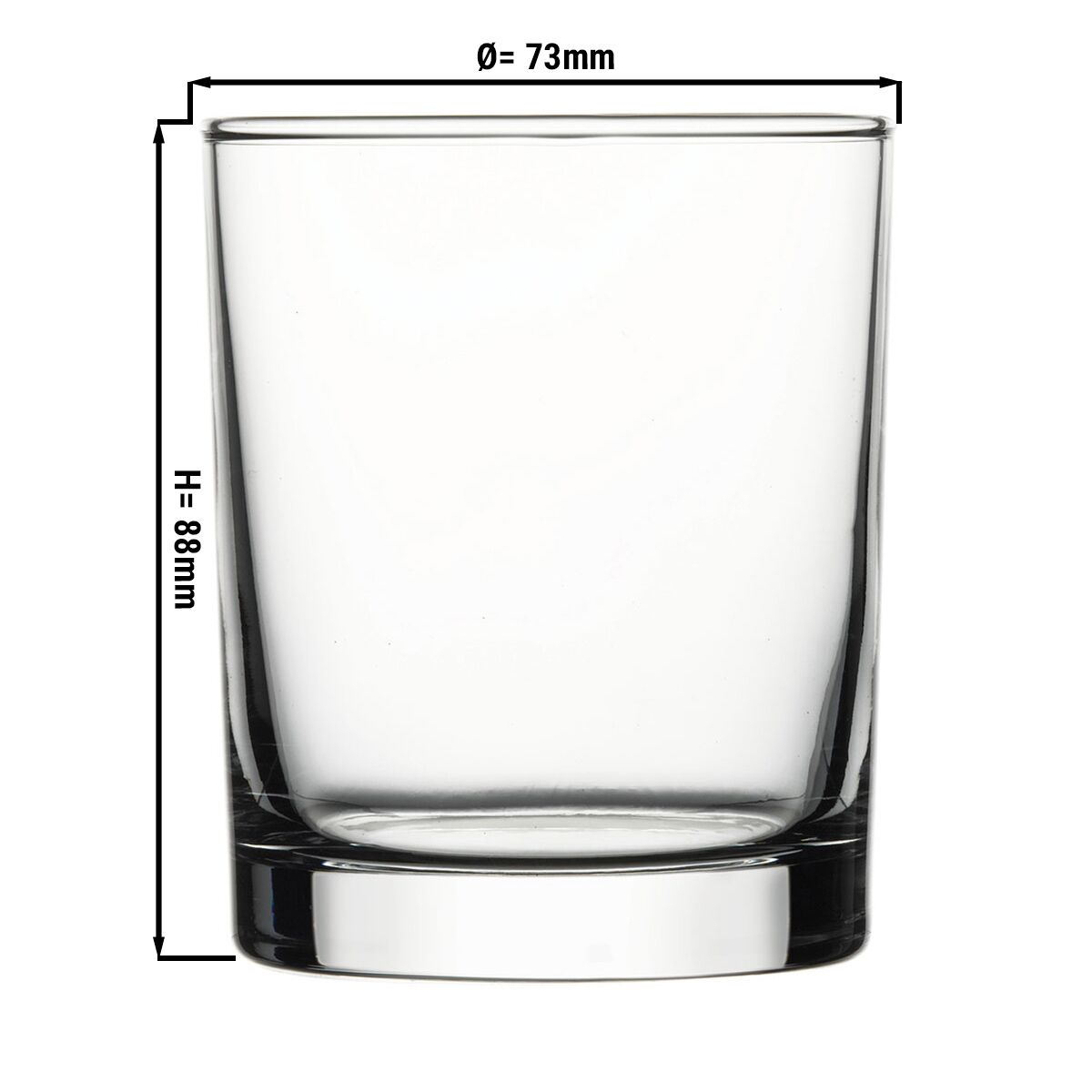 (24 Stück) Whiskyglas - CHICAGO - 250ml Liter