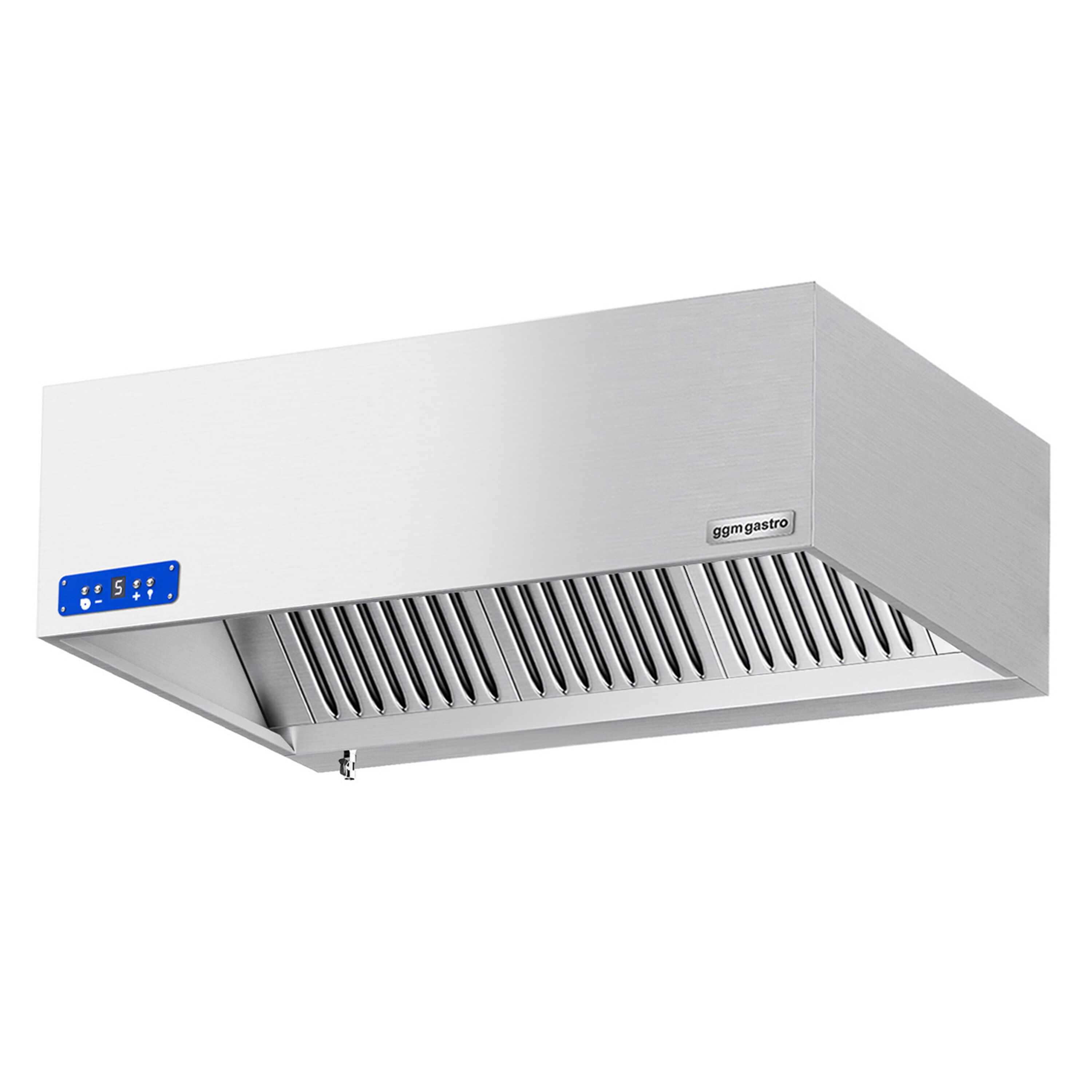 Commercial Wall-Mounted Extractor Hood with Motor – 1400mm – with Speed Controller, Baffle Filters & Lighting