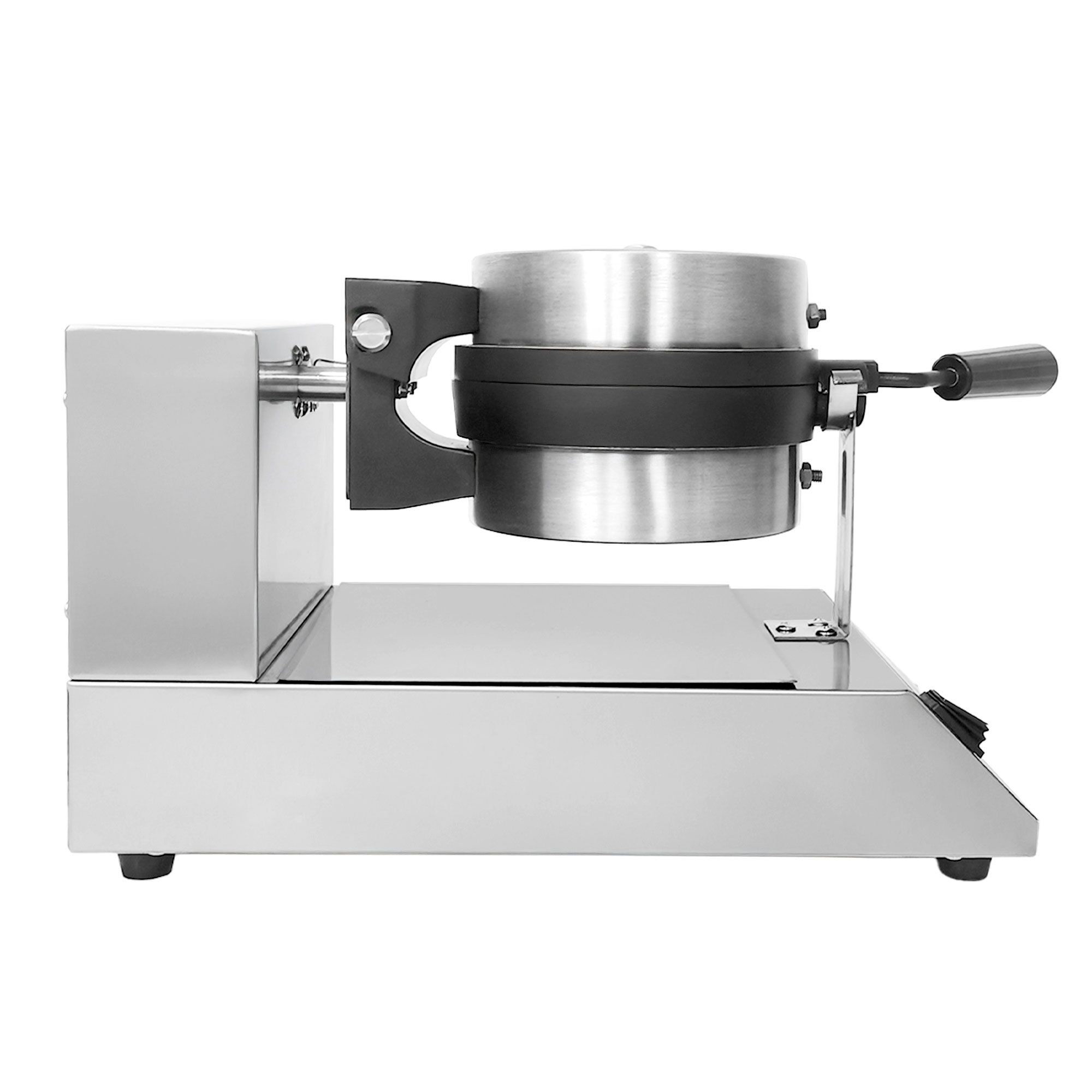 Gaufrier – simple – digital – 1,3 kW – Forme : rond – avec surface de cuisson rotative à 180° & affichage de la température