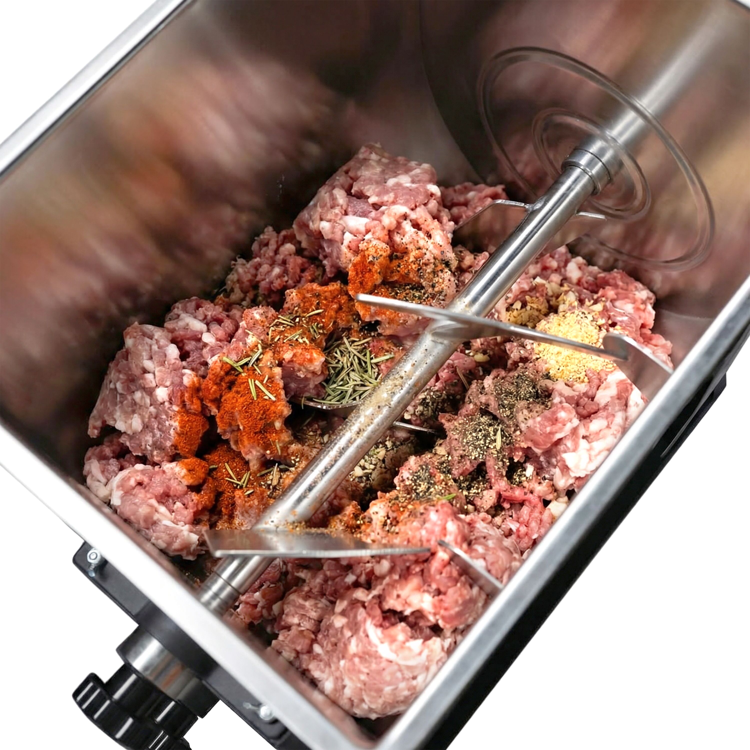 Manual Commercial Meat Mixer - 28L - 25kg - Reverse Function