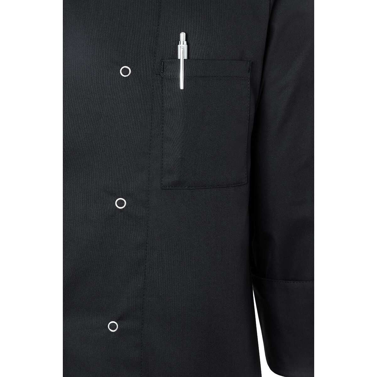 (6 pièces) KARLOWSKY | Veste de cuisine Basic - Noir - Taille : L