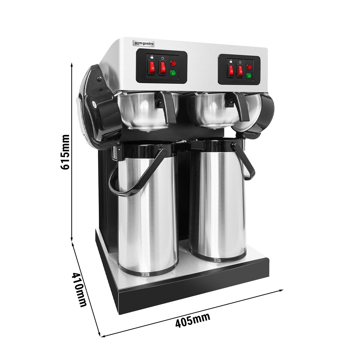 Aparat za filter kavu - 2x 2,2 l - uklj. 2 termosice sa pumpom