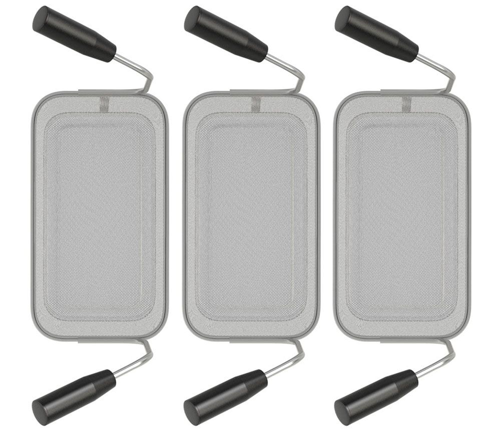 (3 pcs) 3x 1/3 Panier à nouilles - 290x160x200mm - Inox - compatible avec GNB499E & GNB899E & ENB499P