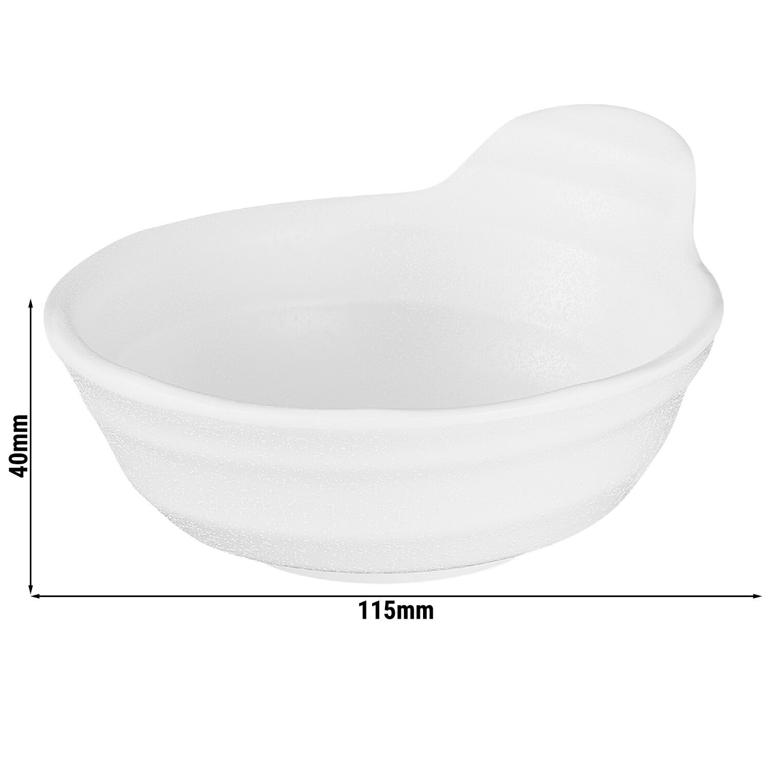 (6 pièces) Bol - ZEN - Mélamine - 0,15 litre - Ø 115 mm - Noir