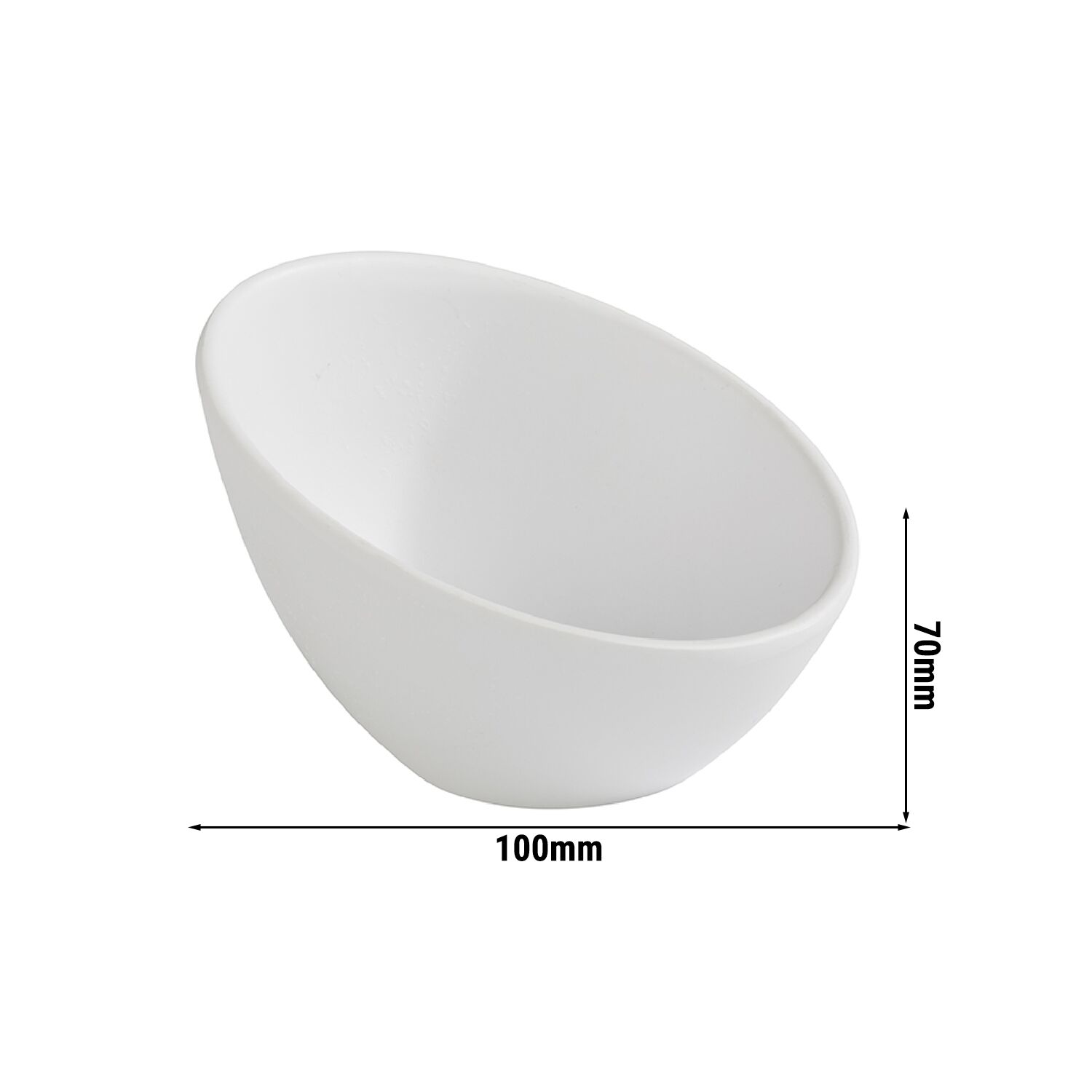 (6 pièces) Coupelles à sauce - ZEN - Melamine - 80 ml - Ø 100 mm - Blanc