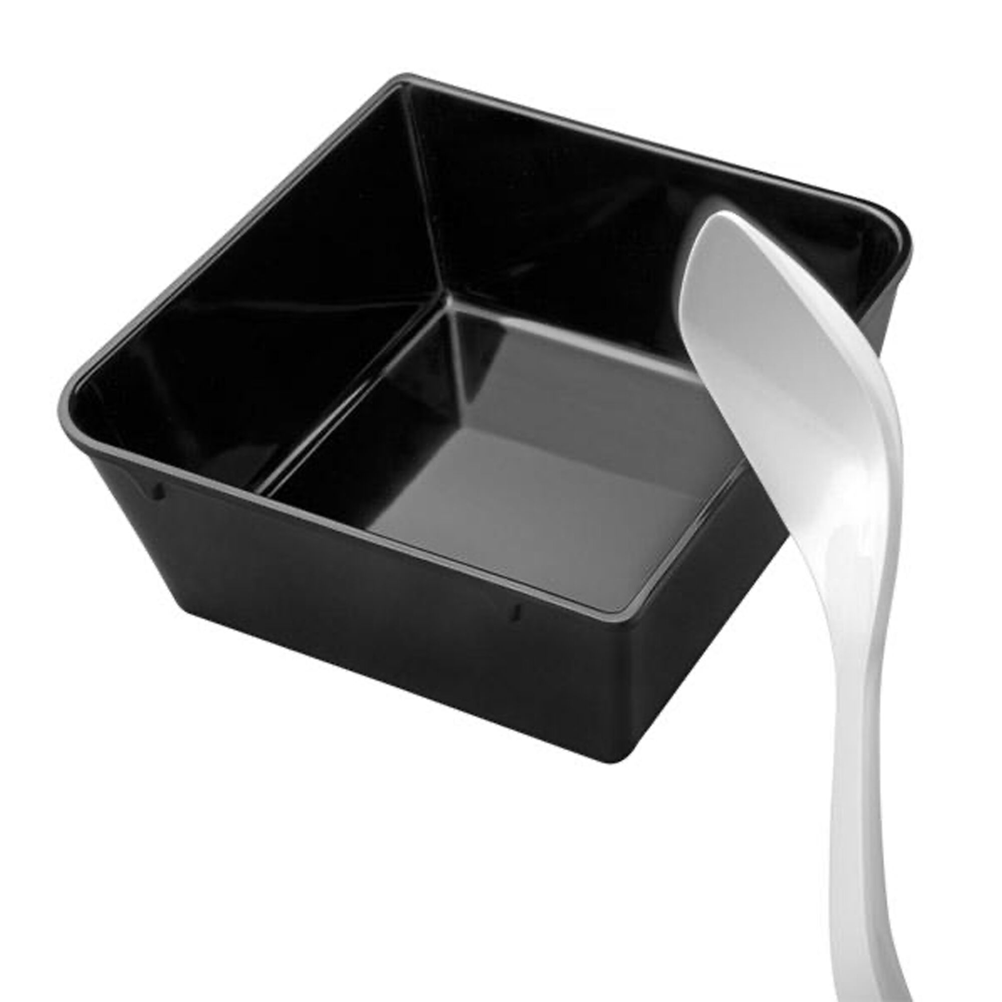 (6 pcs) Cuillère de service PREMIUM - Ø65mm - Longueur : 265mm - Mélamine - Blanc