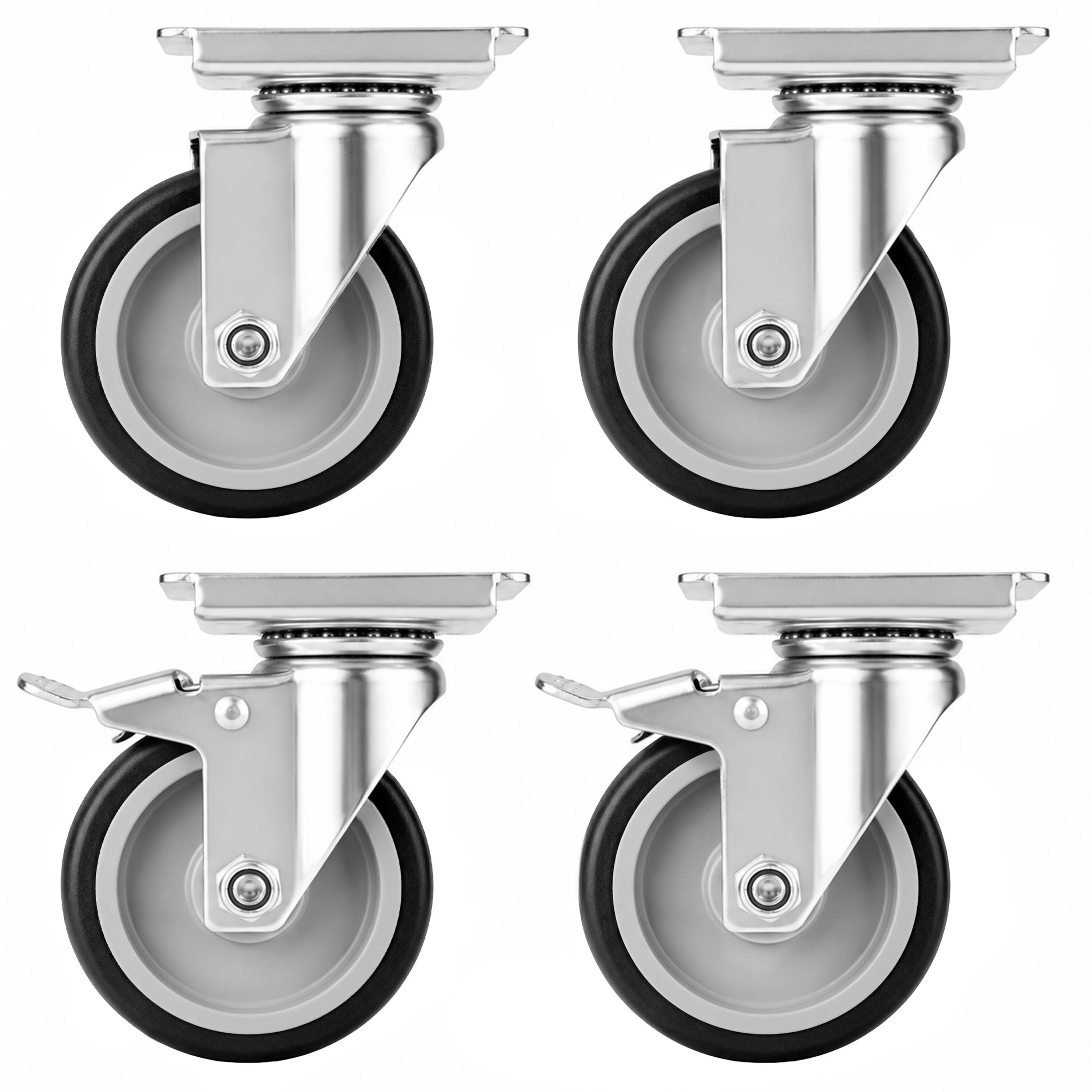 Castor set for cooling tables KTS147ND, KTS187ND, GTS147ND & GTS187ND