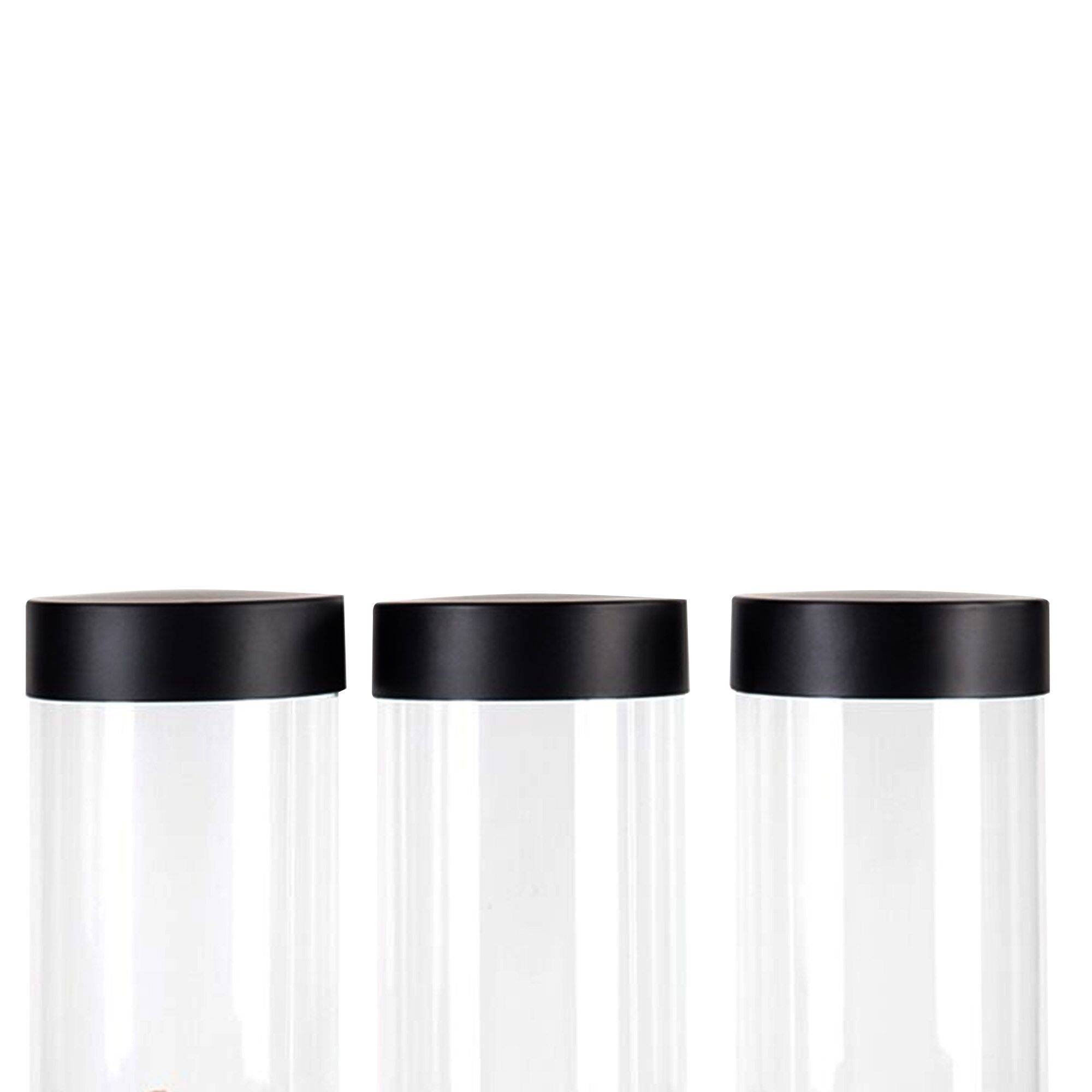 Distributeur de céréales - triple - Ø 120 mm - Noir - distribution à levier